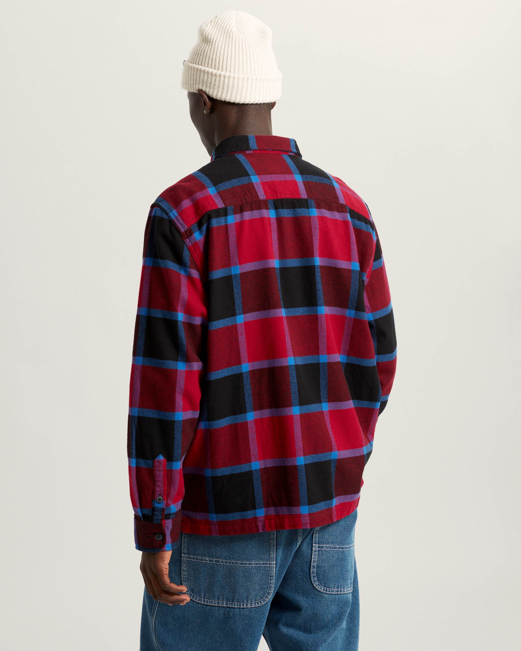 Larkspur Flannel Shirt VANS Burgundy ALT3