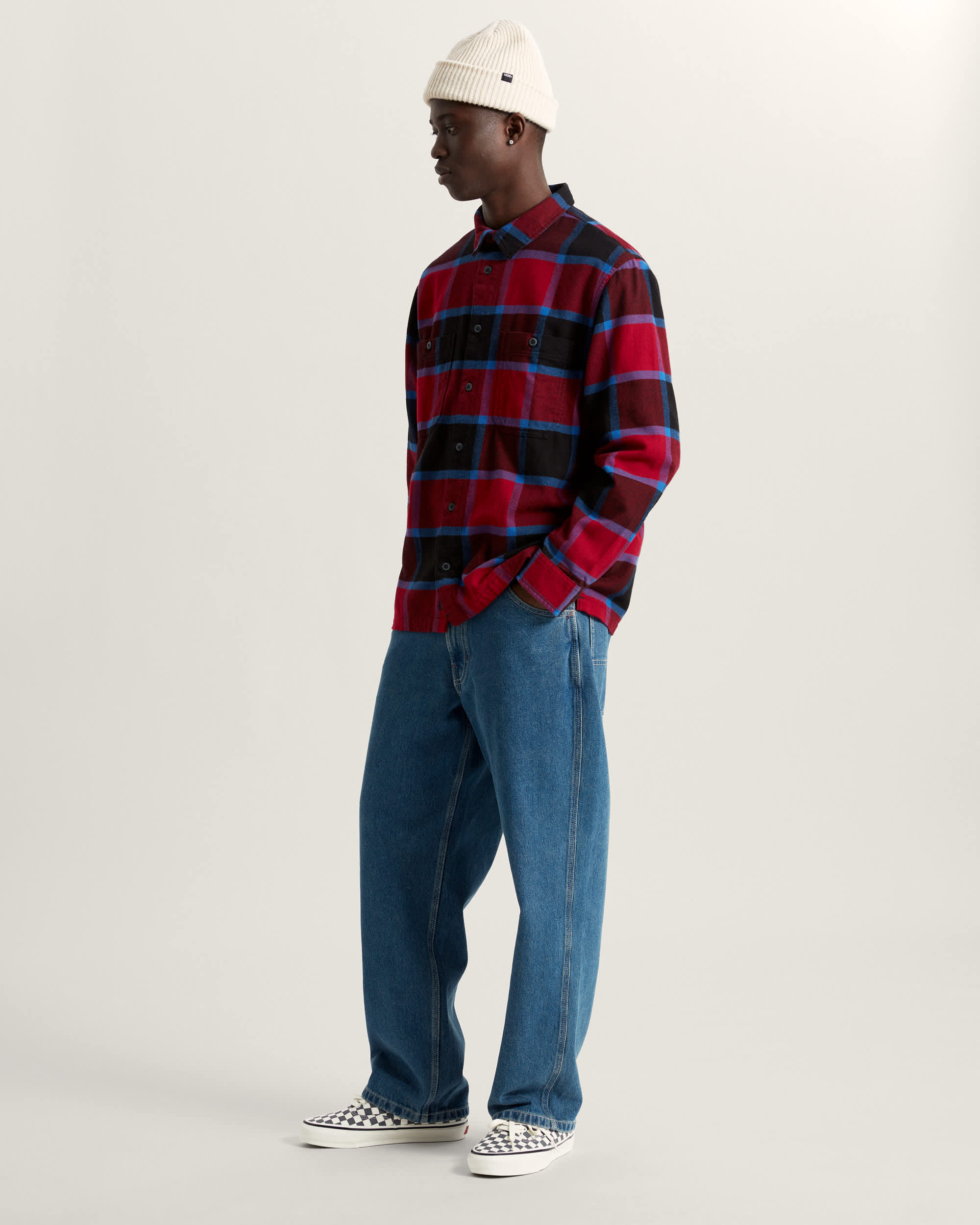 Larkspur Flannel Shirt VANS Burgundy ALT5
