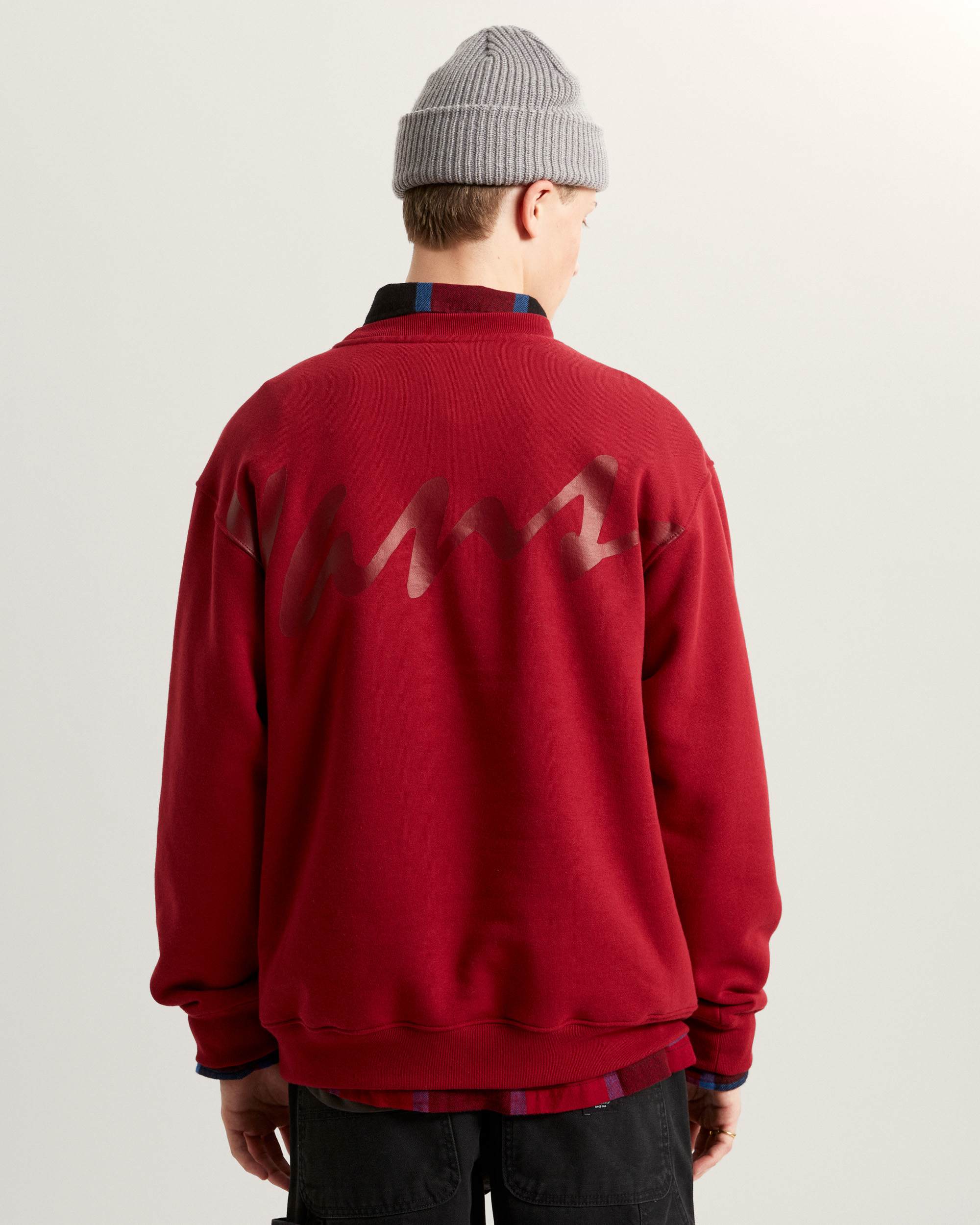Scripted Vans Crew Sweatshirt VANS Bordeaux ALT3
