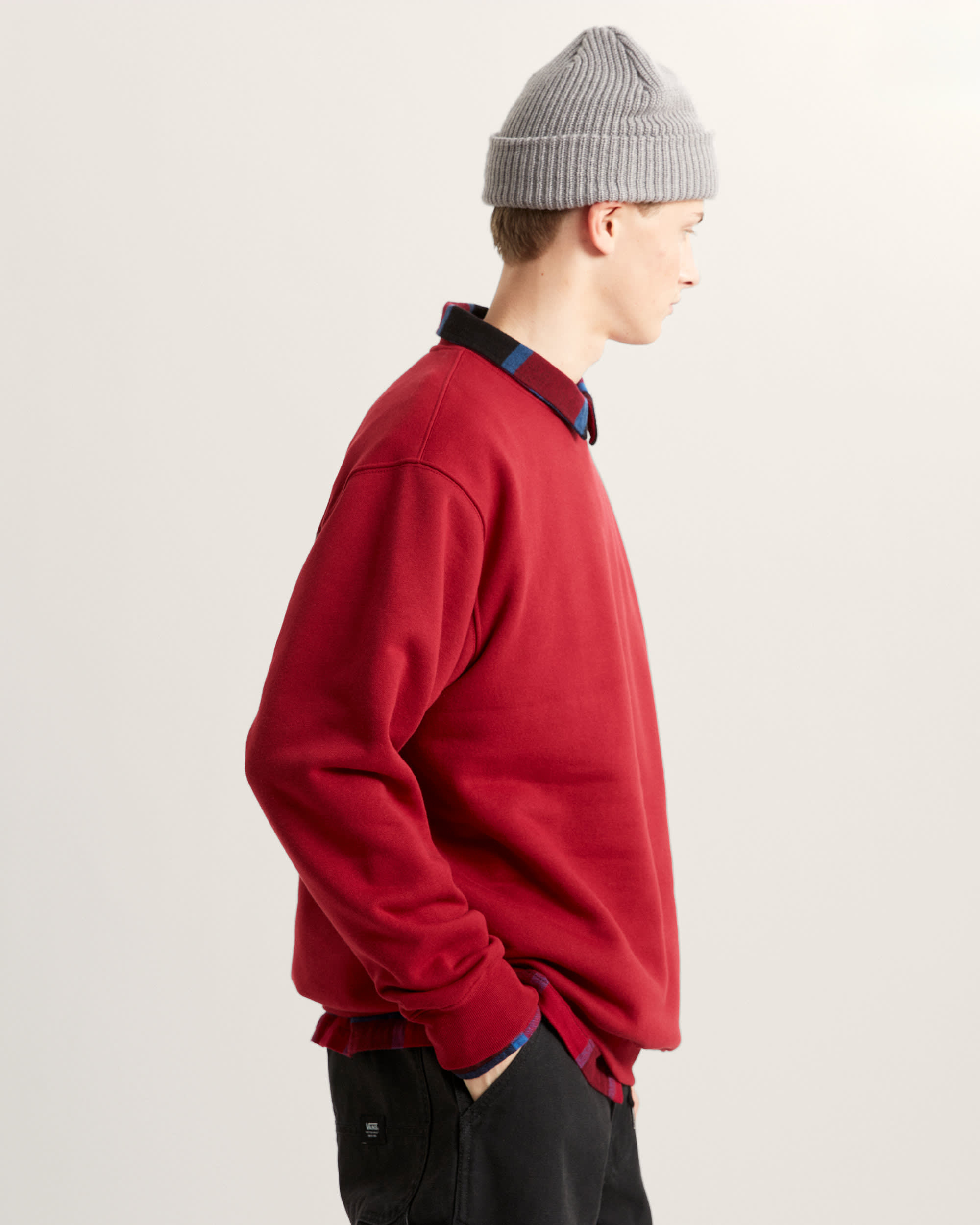 Felpa girocollo Scripted Vans VANS Bordeaux ALT4