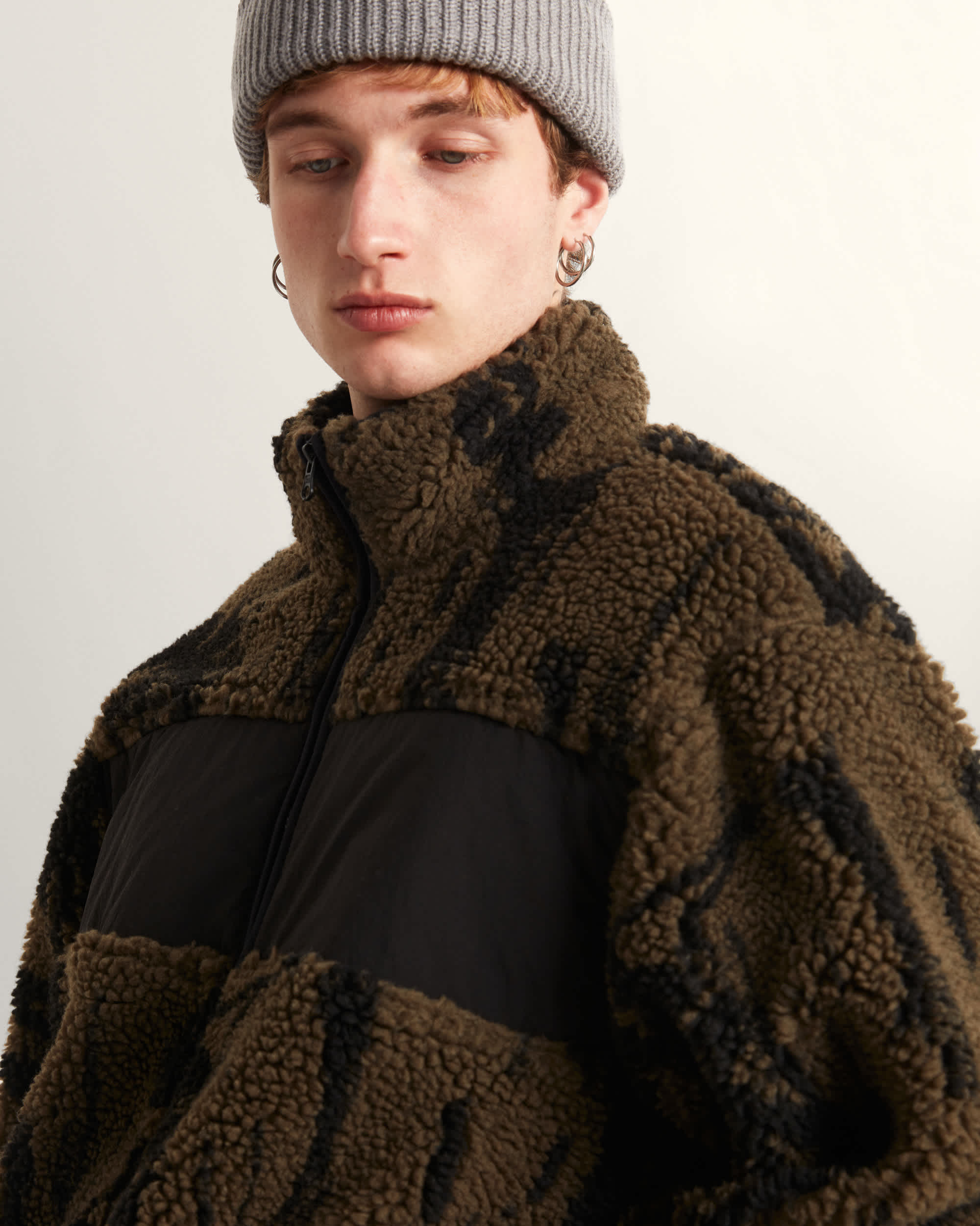 Stiller Pile Fleecejacke mit durchgehendem Reiverschluss VANS Braun ALT6