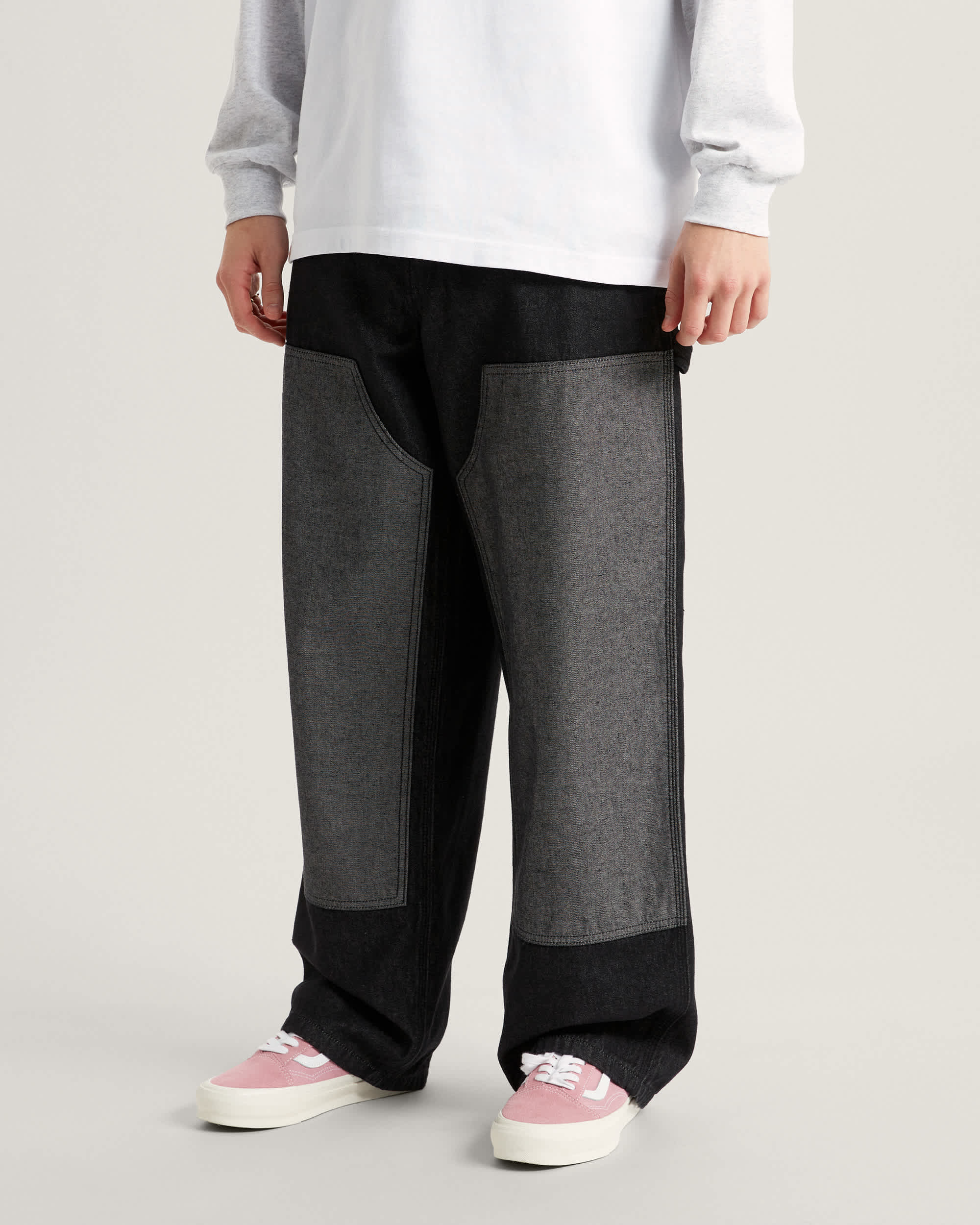 Premium Double Knee CarpenterHose VANS Schwarz ALT2