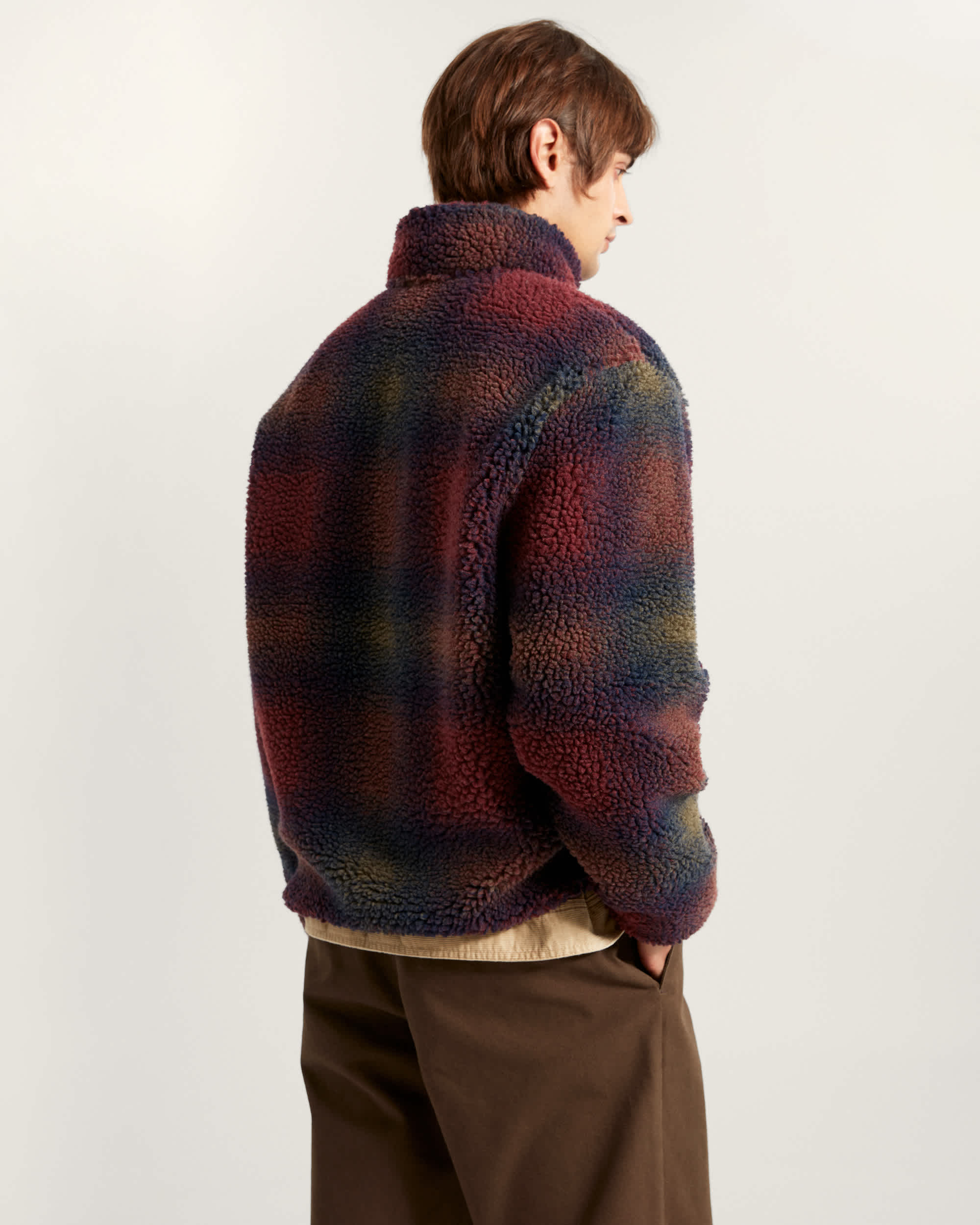 Heights Fleece mit durchgehendem Reiverschluss VANS Bordeaux ALT3