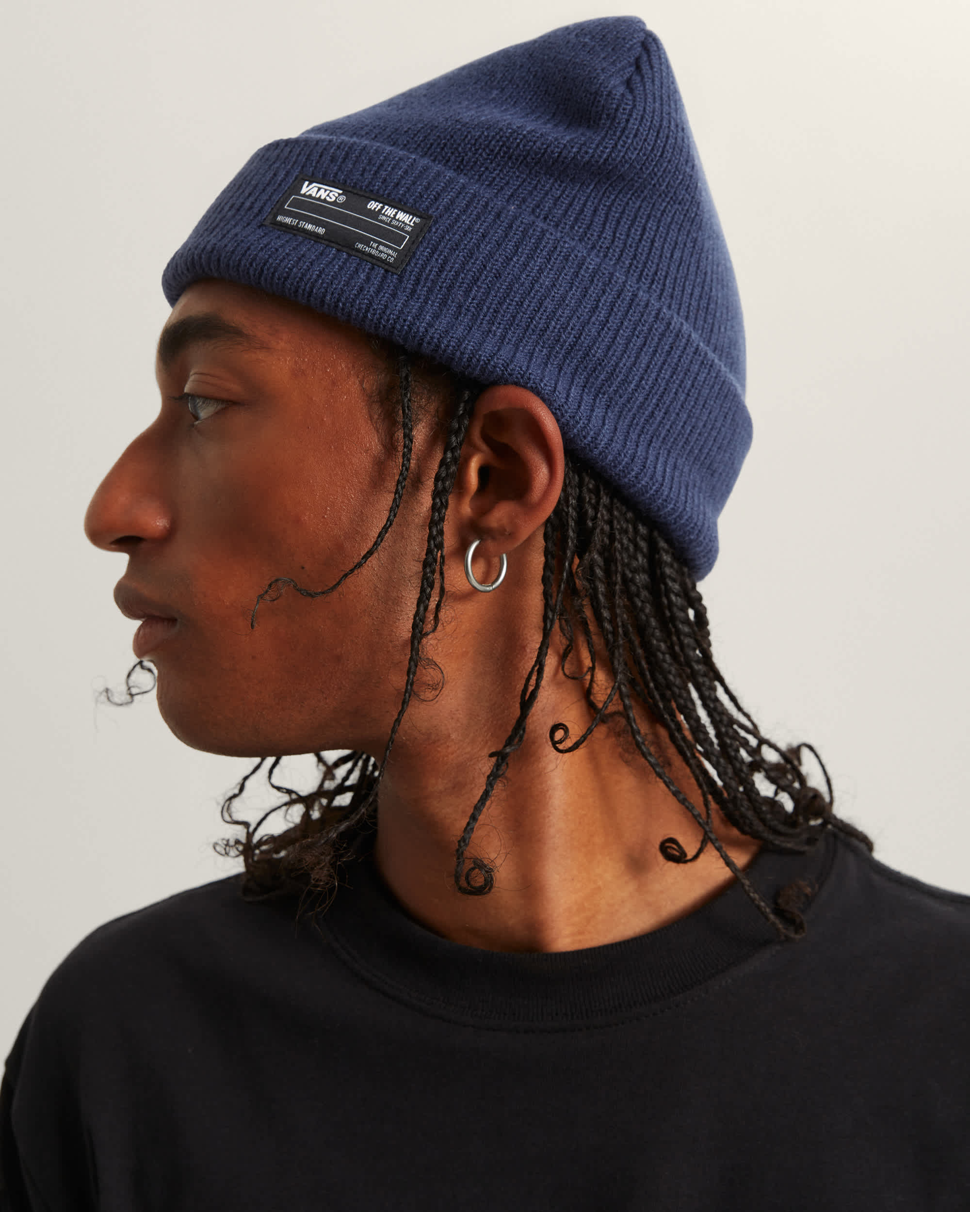Leiva Beanie mit Umschlag VANS Navy ALT3