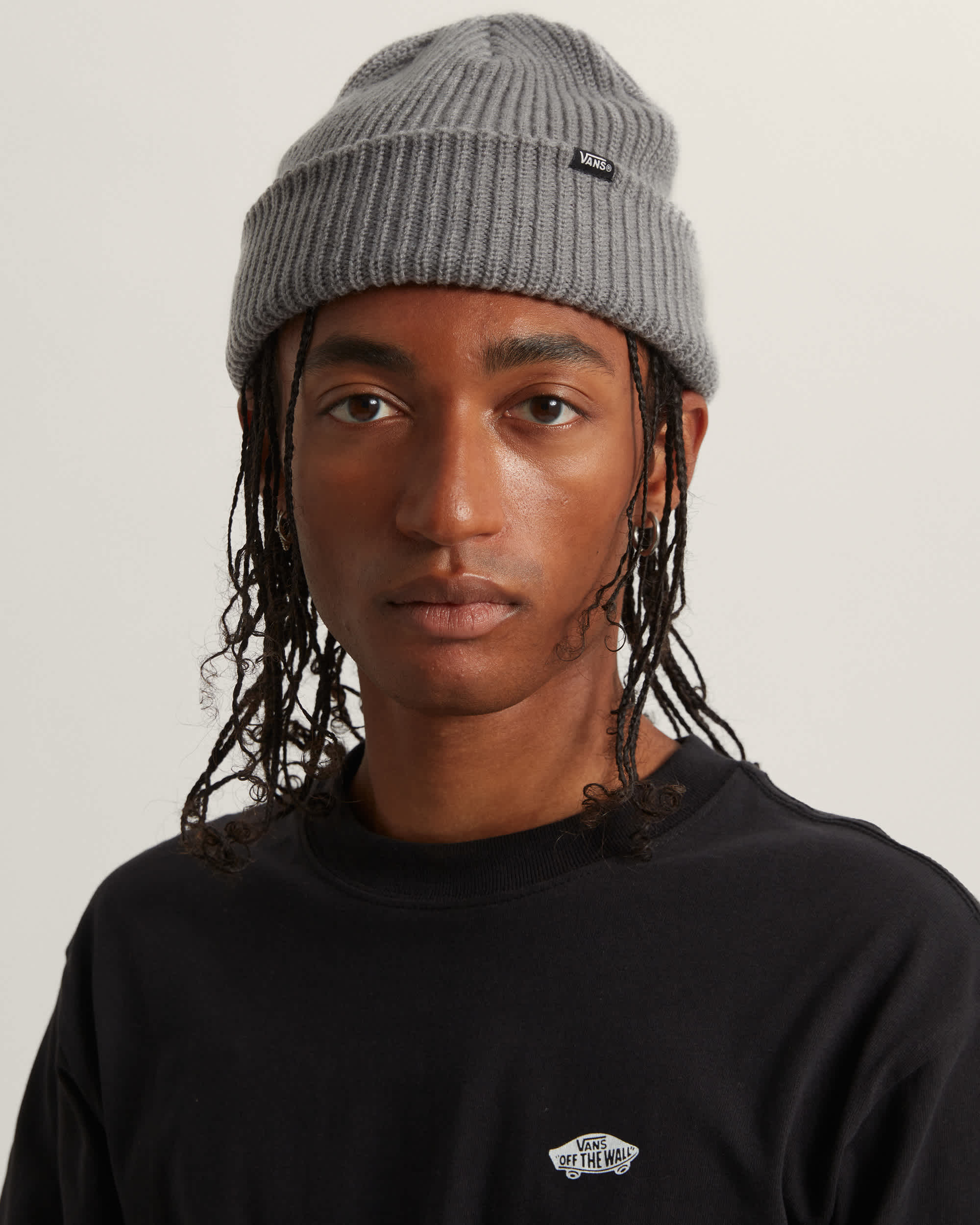 Core Basic Beanie mit Umschlag VANS Grau ALT3