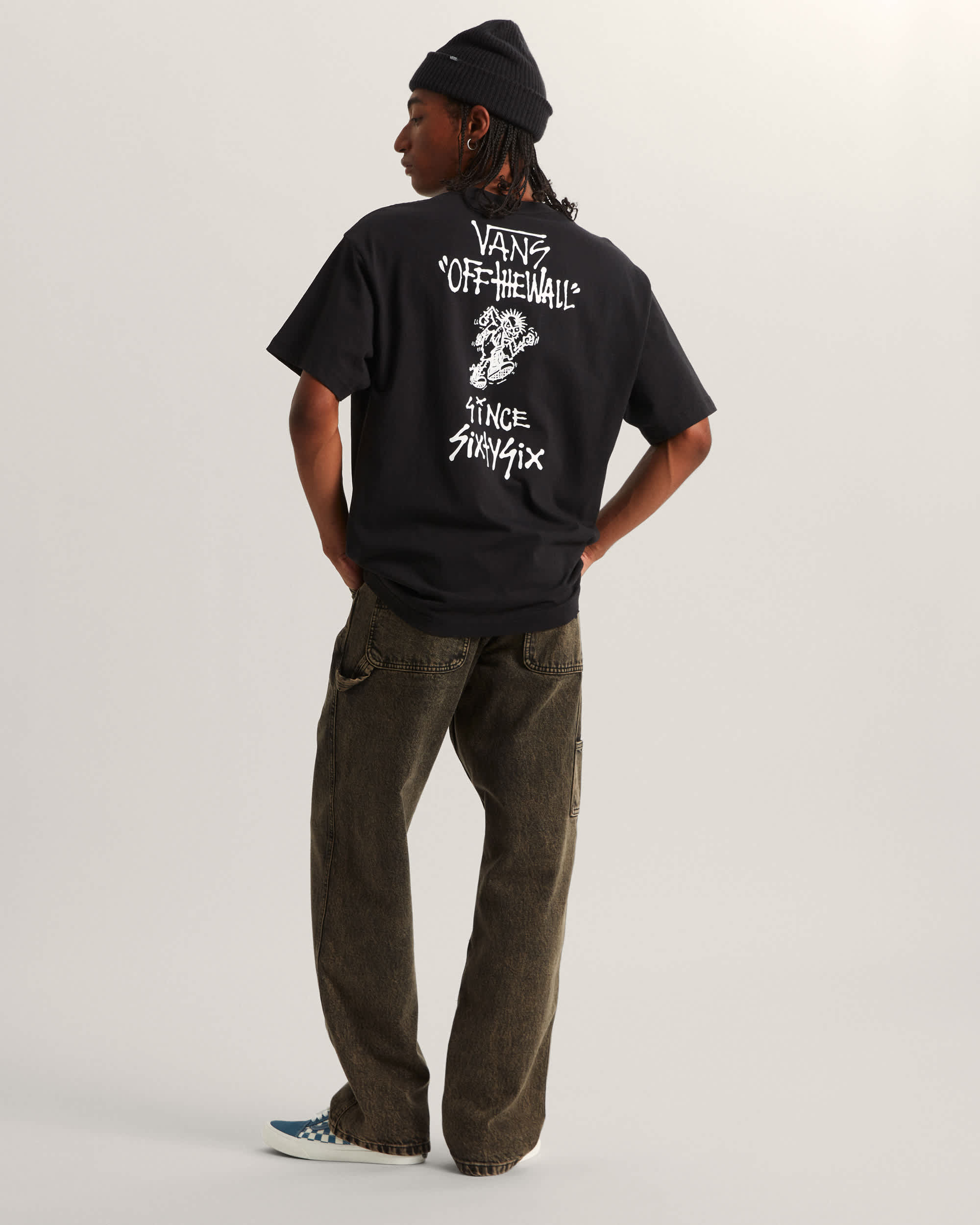 Stomper Loose Fit KurzarmTShirt VANS Schwarz ALT4