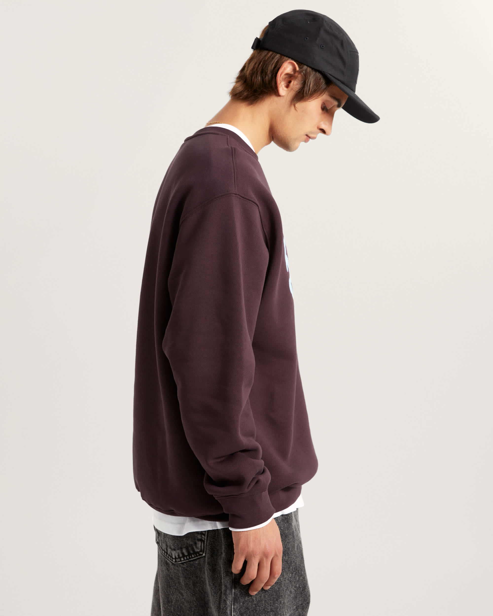 Mirror V Loose Pullover VANS Blau ALT4