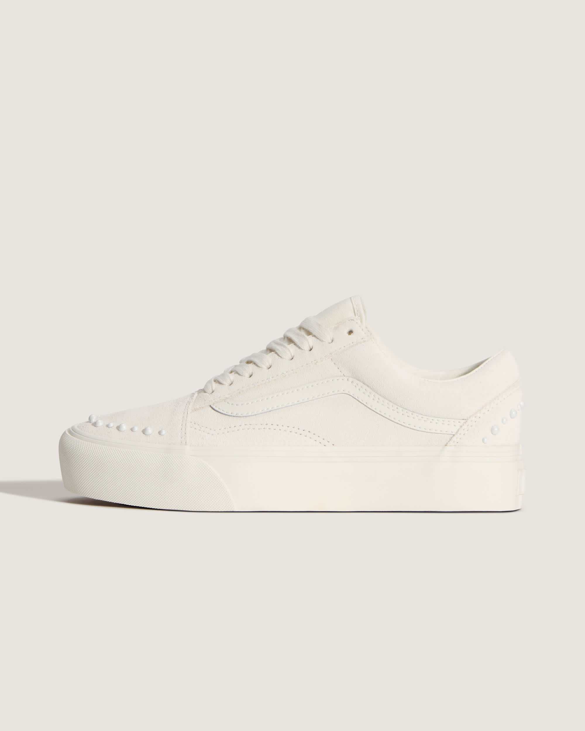 Old Skool Platform Shoes VANS White HERO