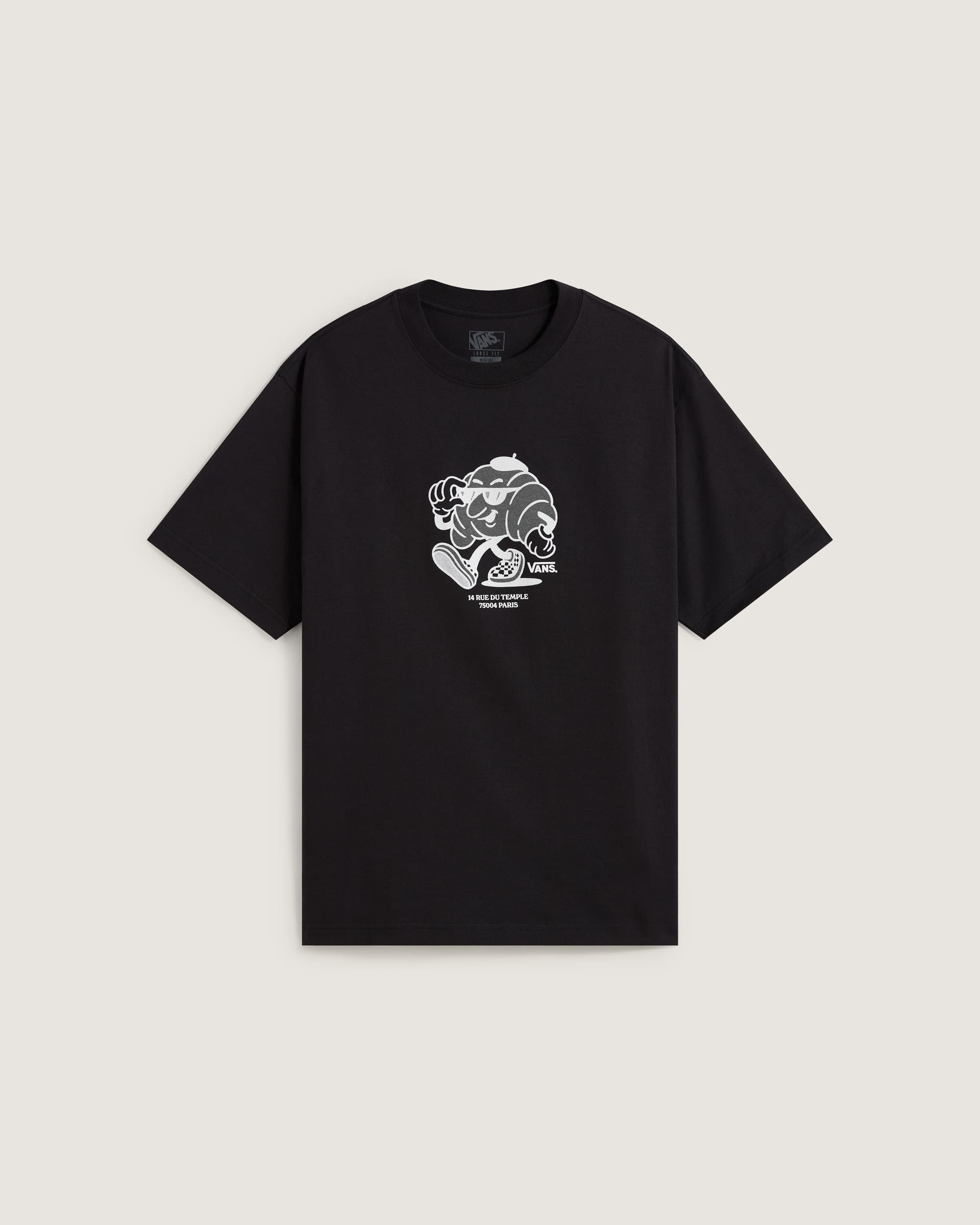 Tshirt  manches courtes Le Marais Croissant VANS Noir HERO