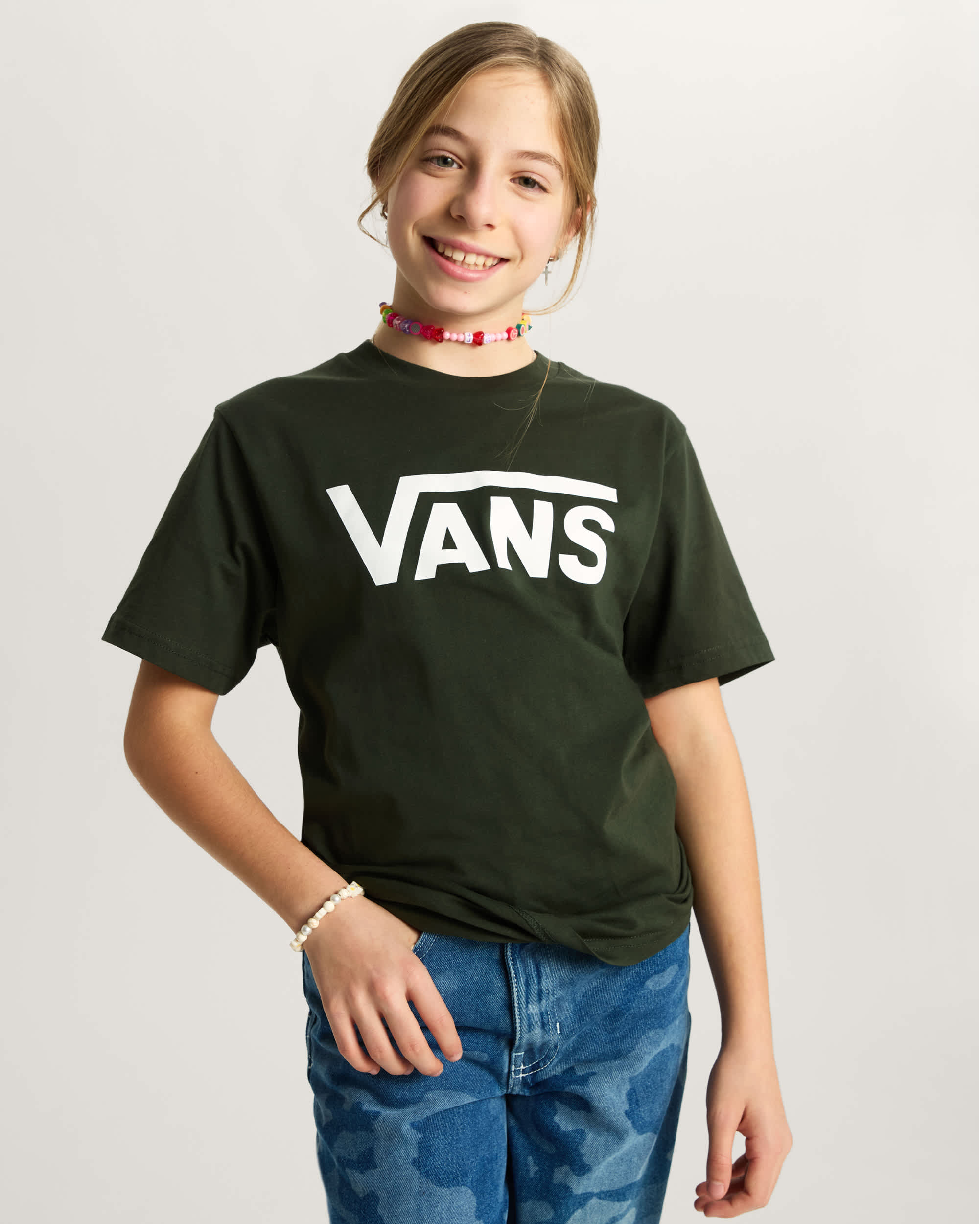 Kinder Vans Classic TShirt 814 Jahre VANS Grn ALT2