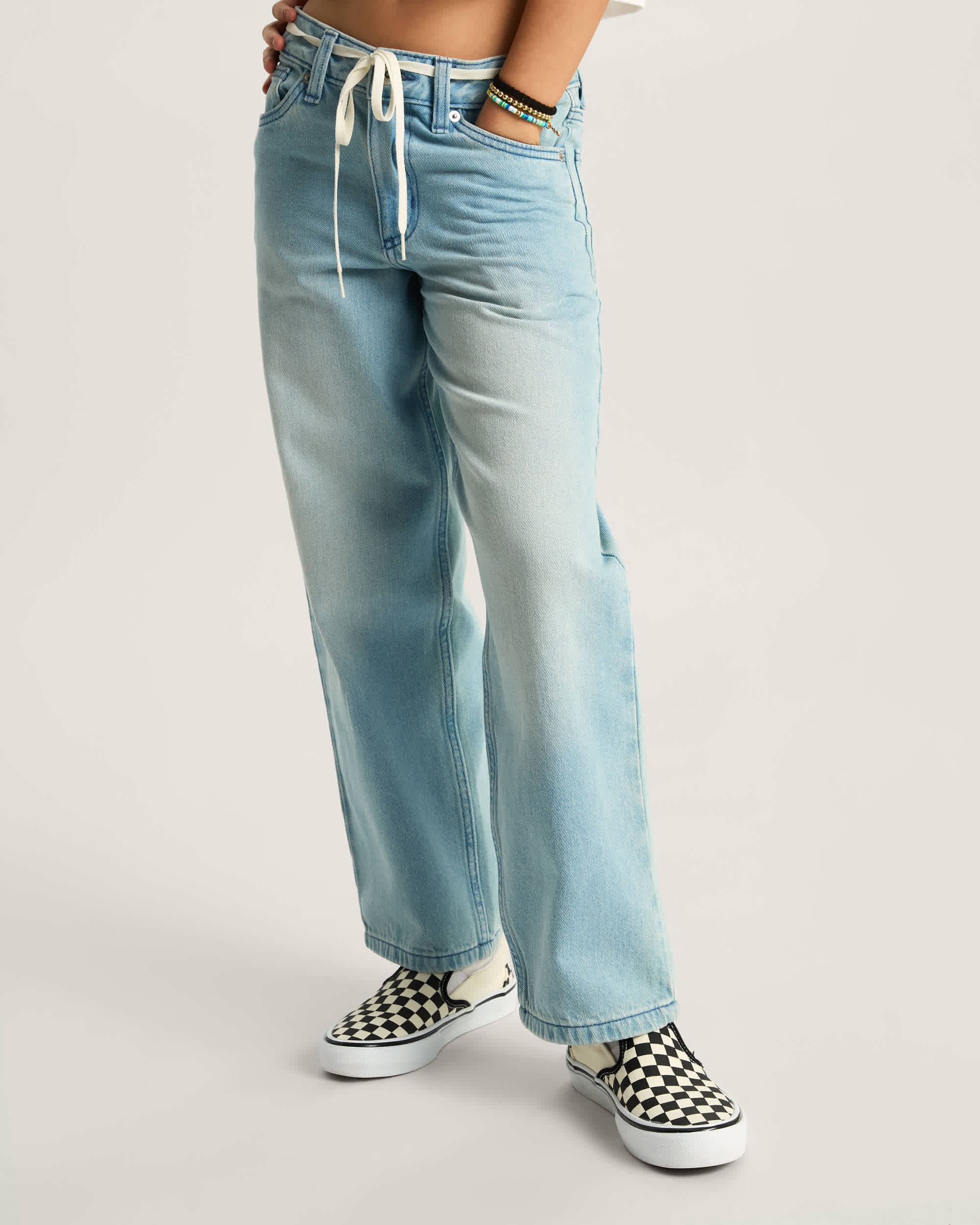 Kinder Sirelle Puddle Hose 814 Jahre VANS Blau ALT2