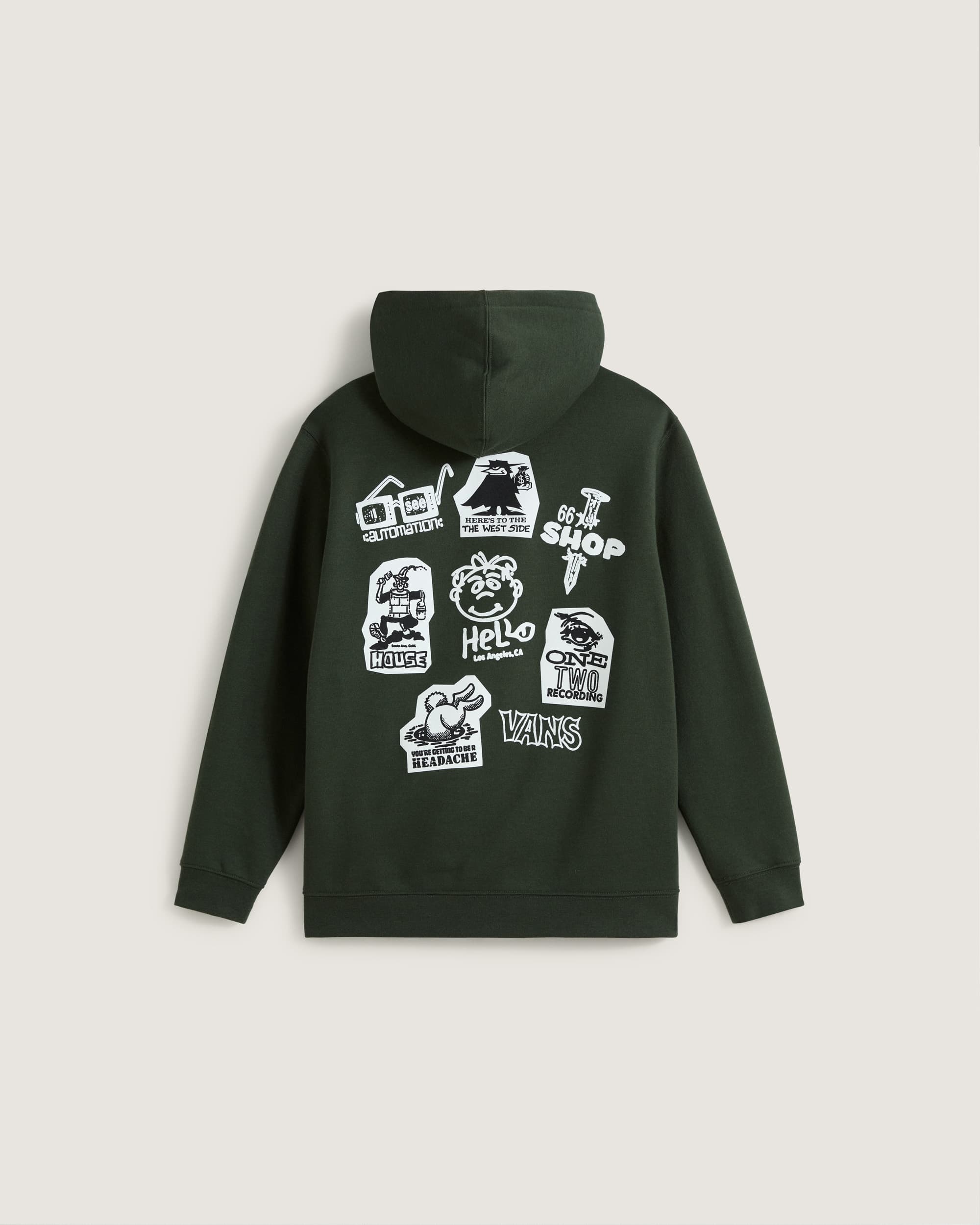 Sweat  capuche zipp Classified Enfant 814 ans VANS Vert ALT1