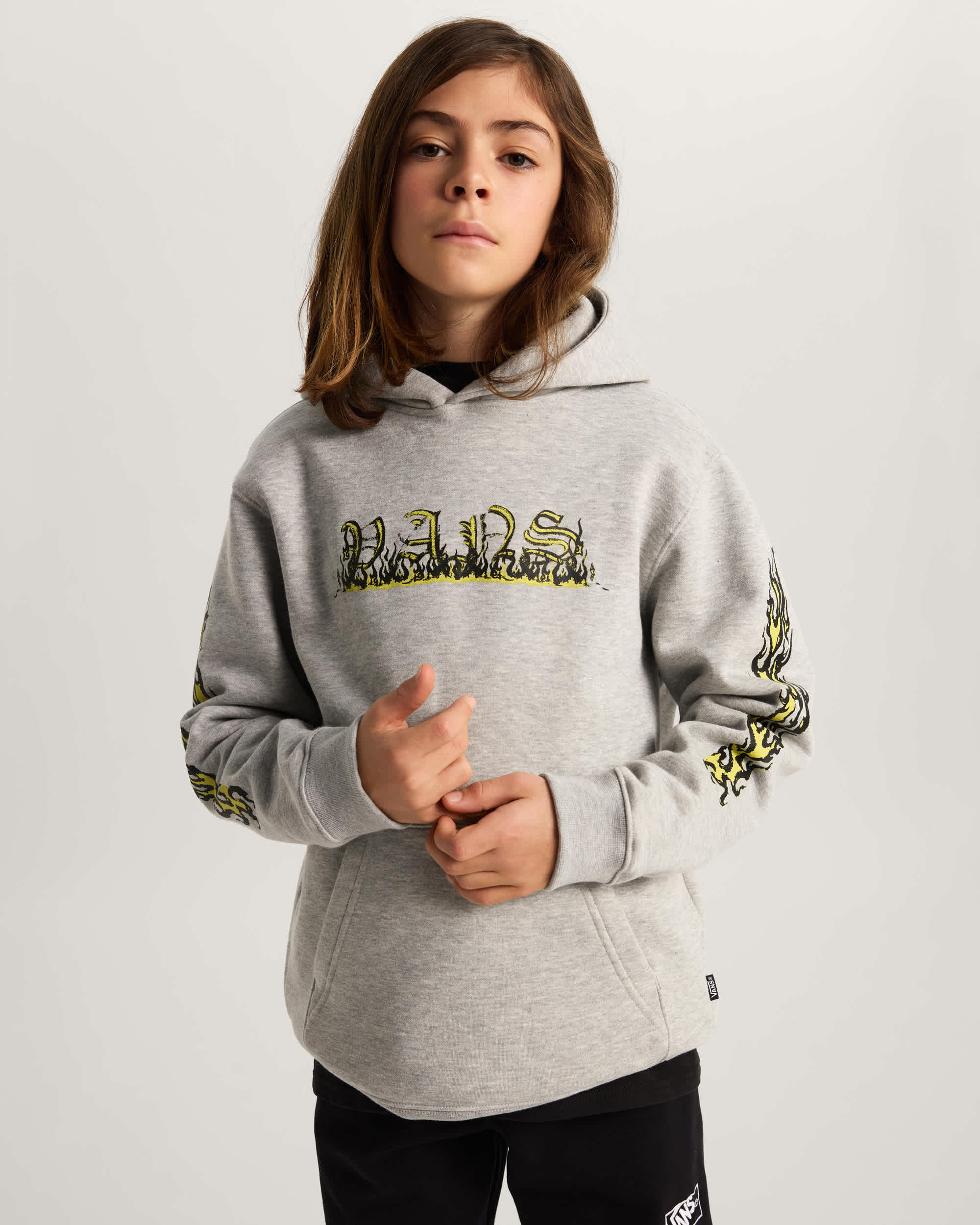 Sweat  capuche Vans Inferno Ado 814 ans VANS Gris ALT2