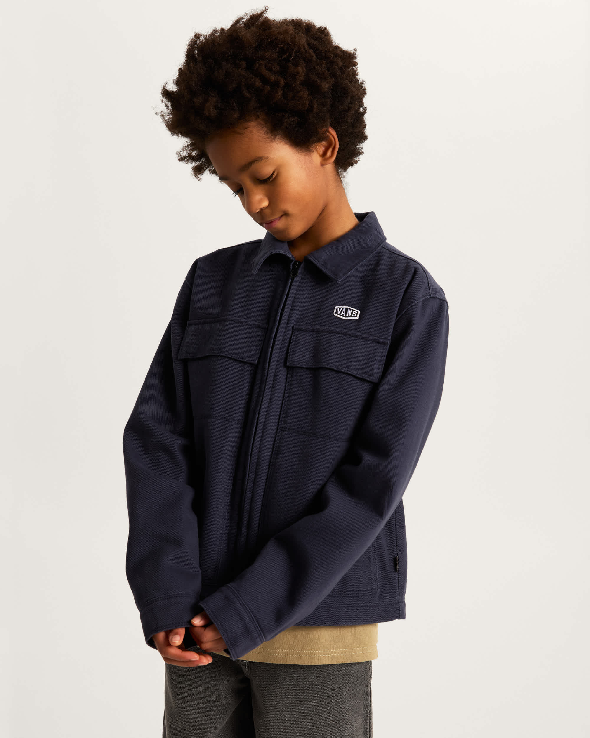 Kinder Mcavoy Zip Station Jacke 814 Jahre VANS Blau ALT2