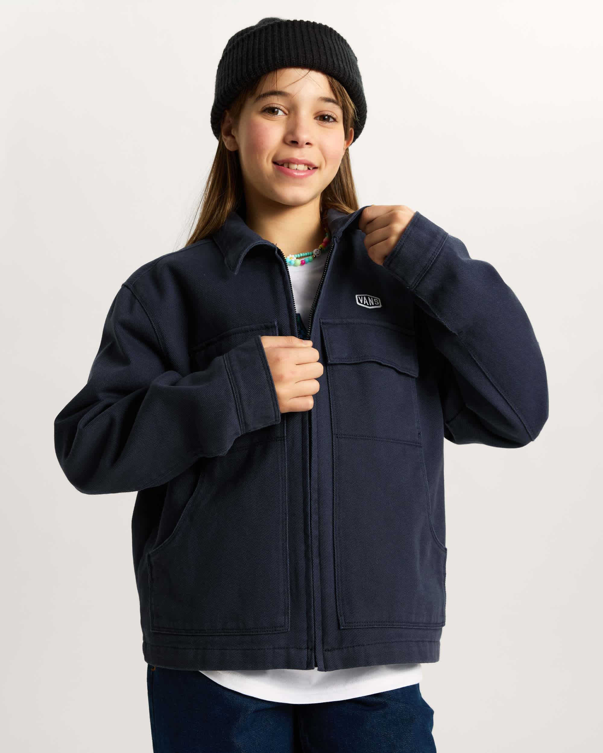 Kinder Mcavoy Zip Station Jacke 814 Jahre VANS Blau ALT6