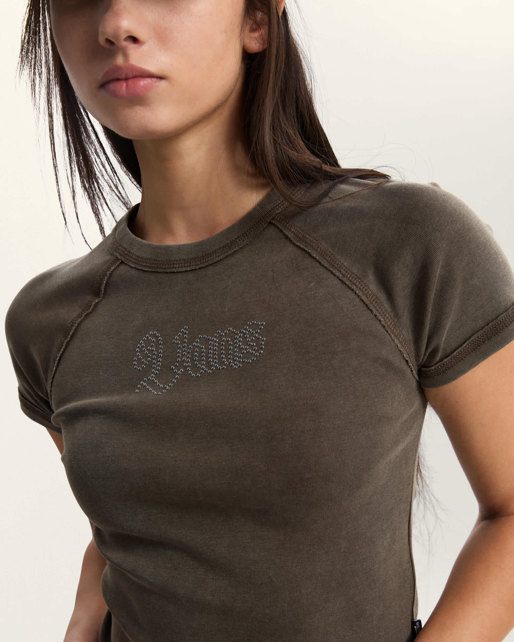 Claire Embellished Baby TShirt VANS Braun ALT5