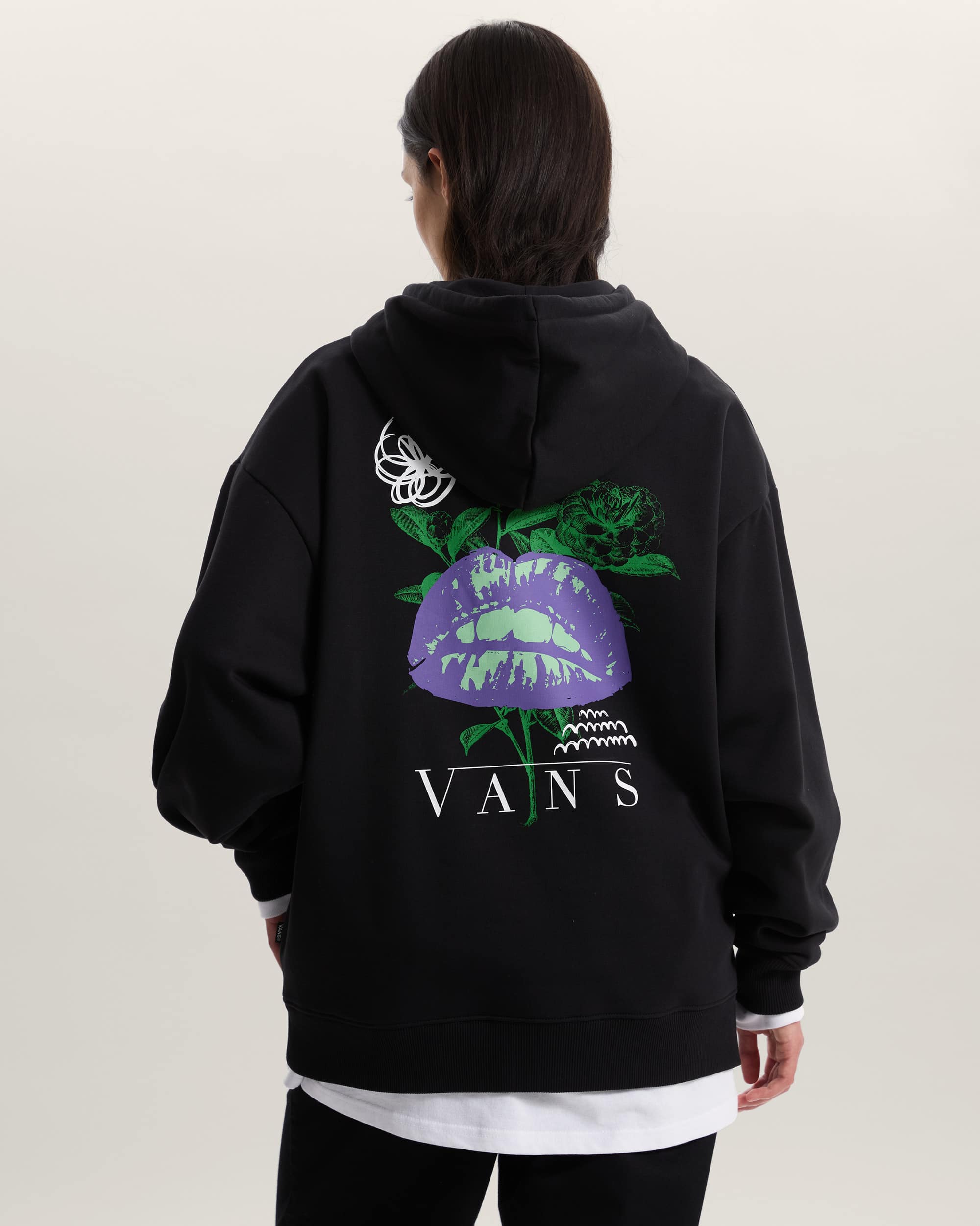 Talk Talk Oversized Hoodie VANS Schwarz ALT3