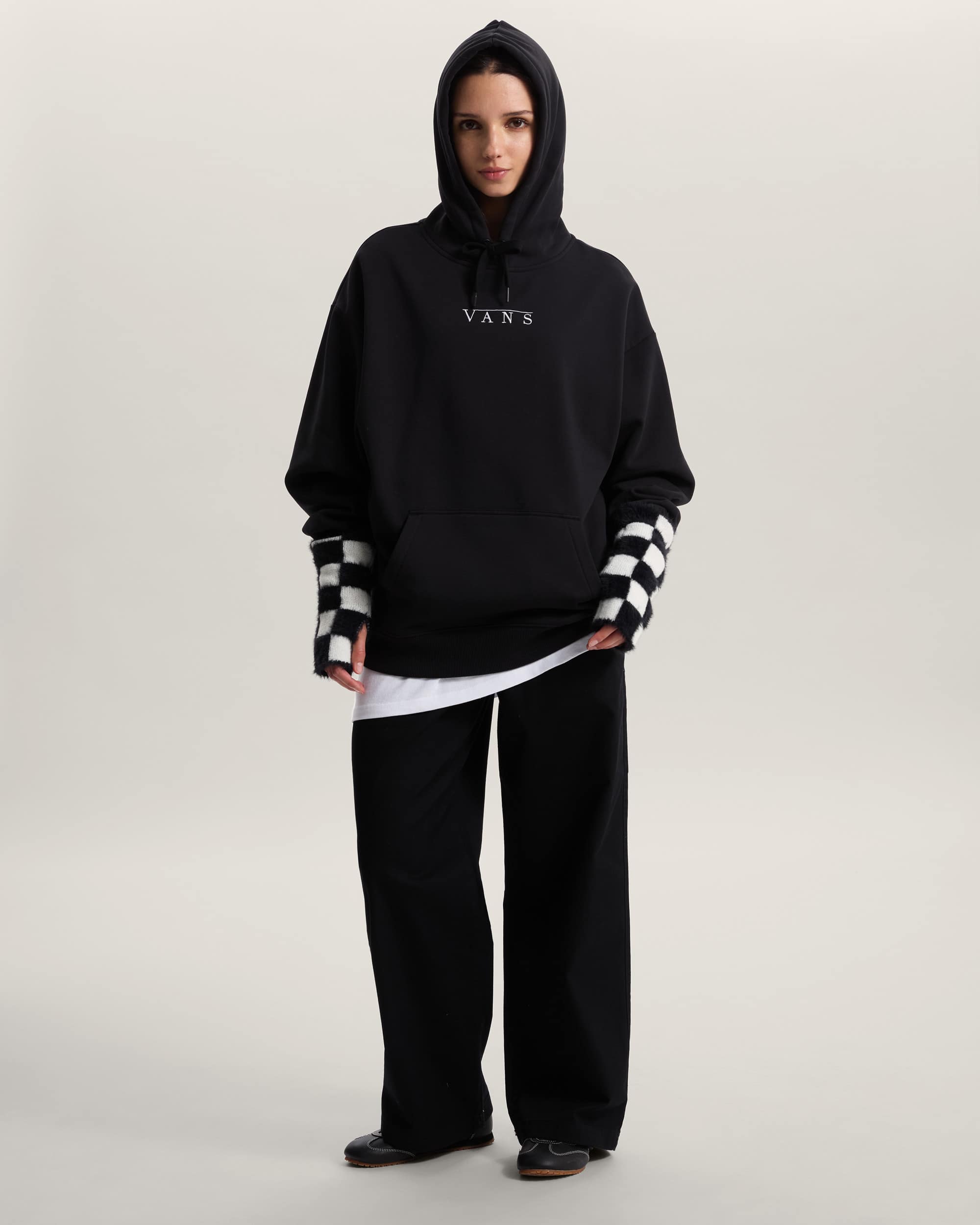 Talk Talk Oversized Hoodie VANS Schwarz ALT5