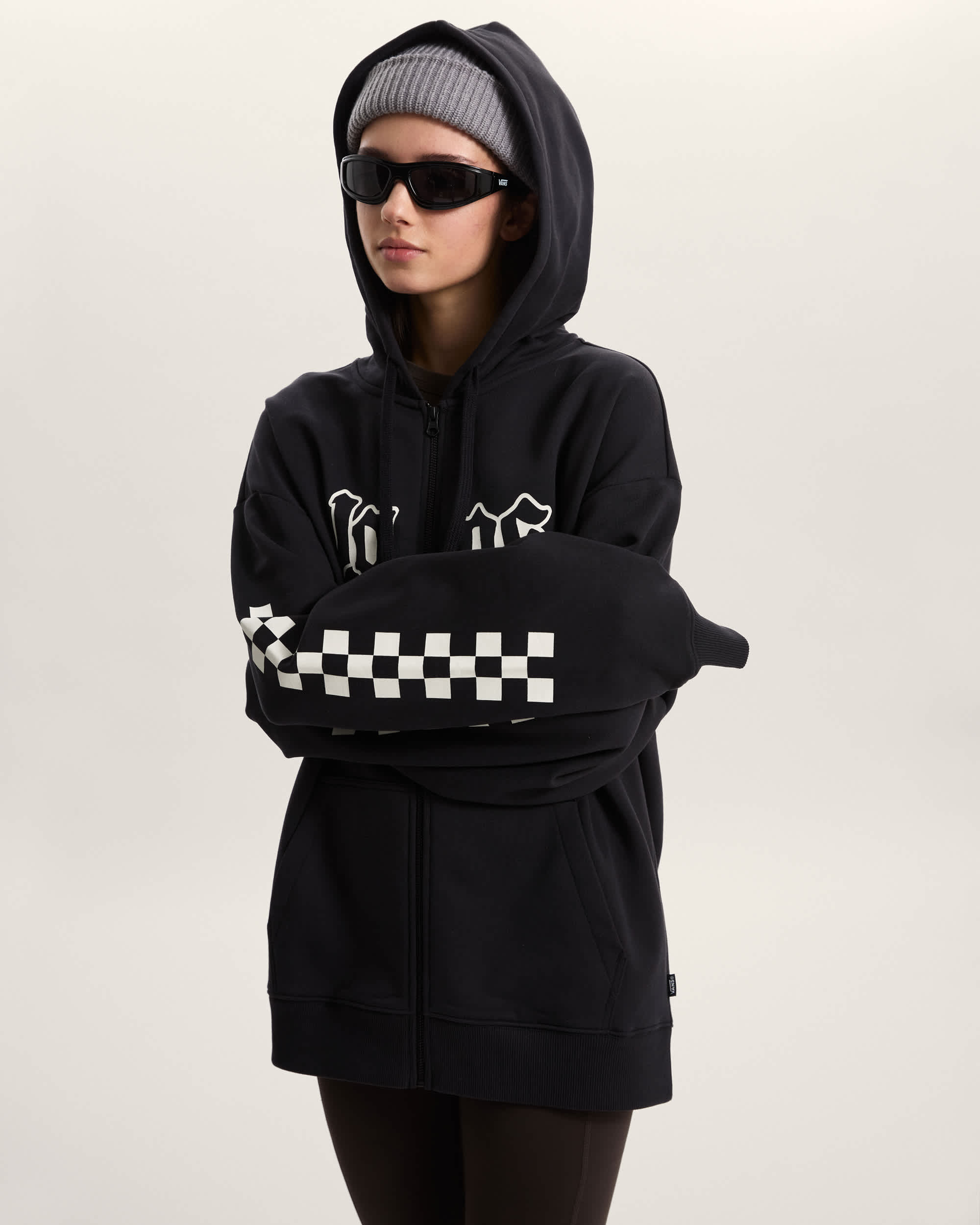 Tour Os Hoodie mit Reiverschluss VANS Schwarz ALT2