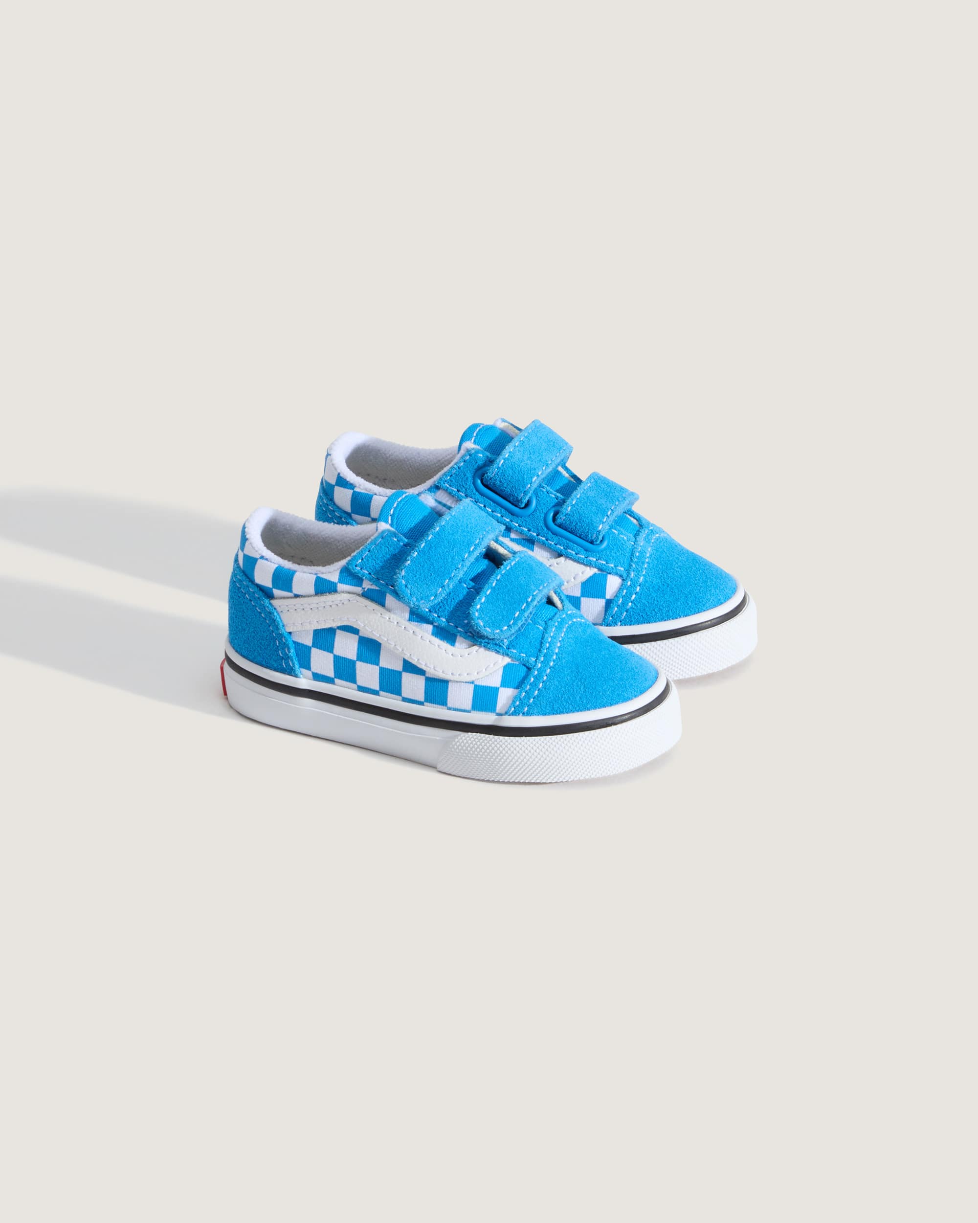 Toddler Old Skool V Checkerboard Shoes 14 Years VANS Blue ALT1