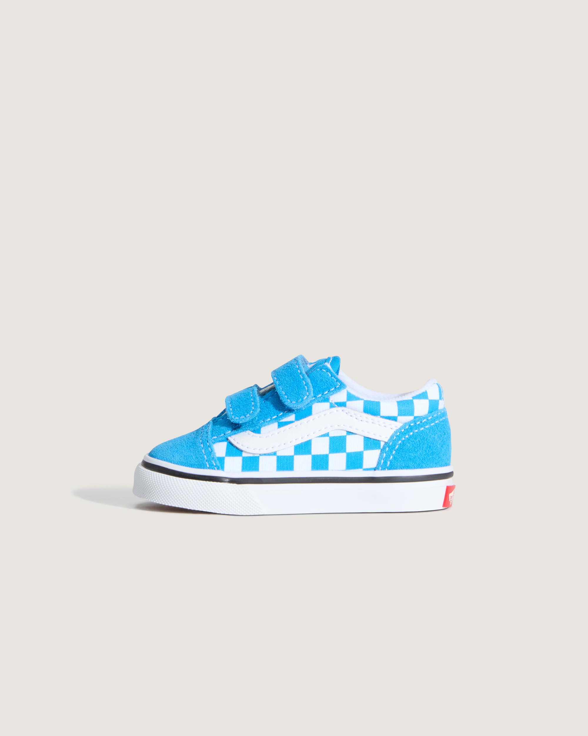Toddler Old Skool V Checkerboard Shoes 14 Years VANS Blue HERO