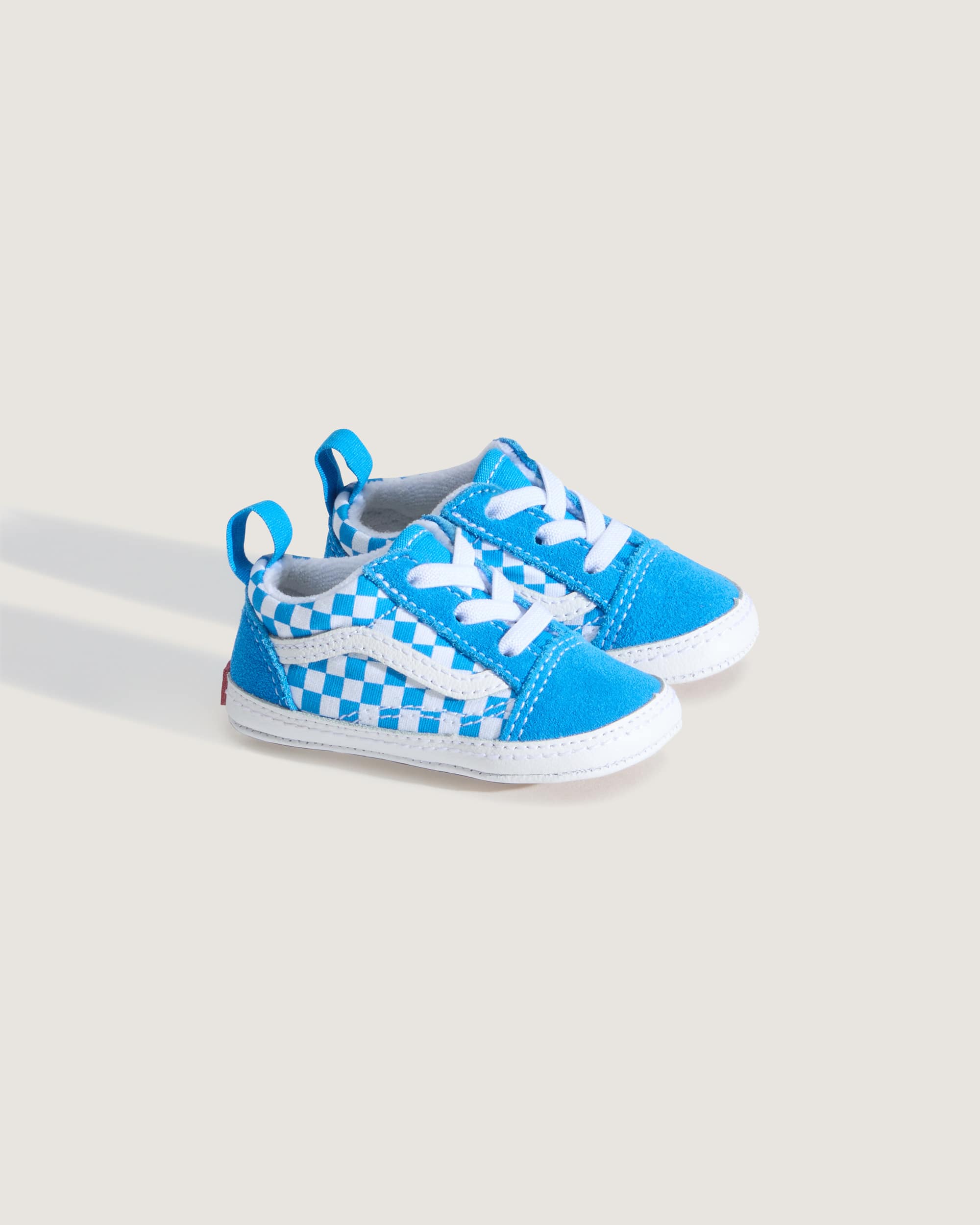 Infant Old Skool Crib Checkerboard Shoes 01 Years VANS Blue ALT1