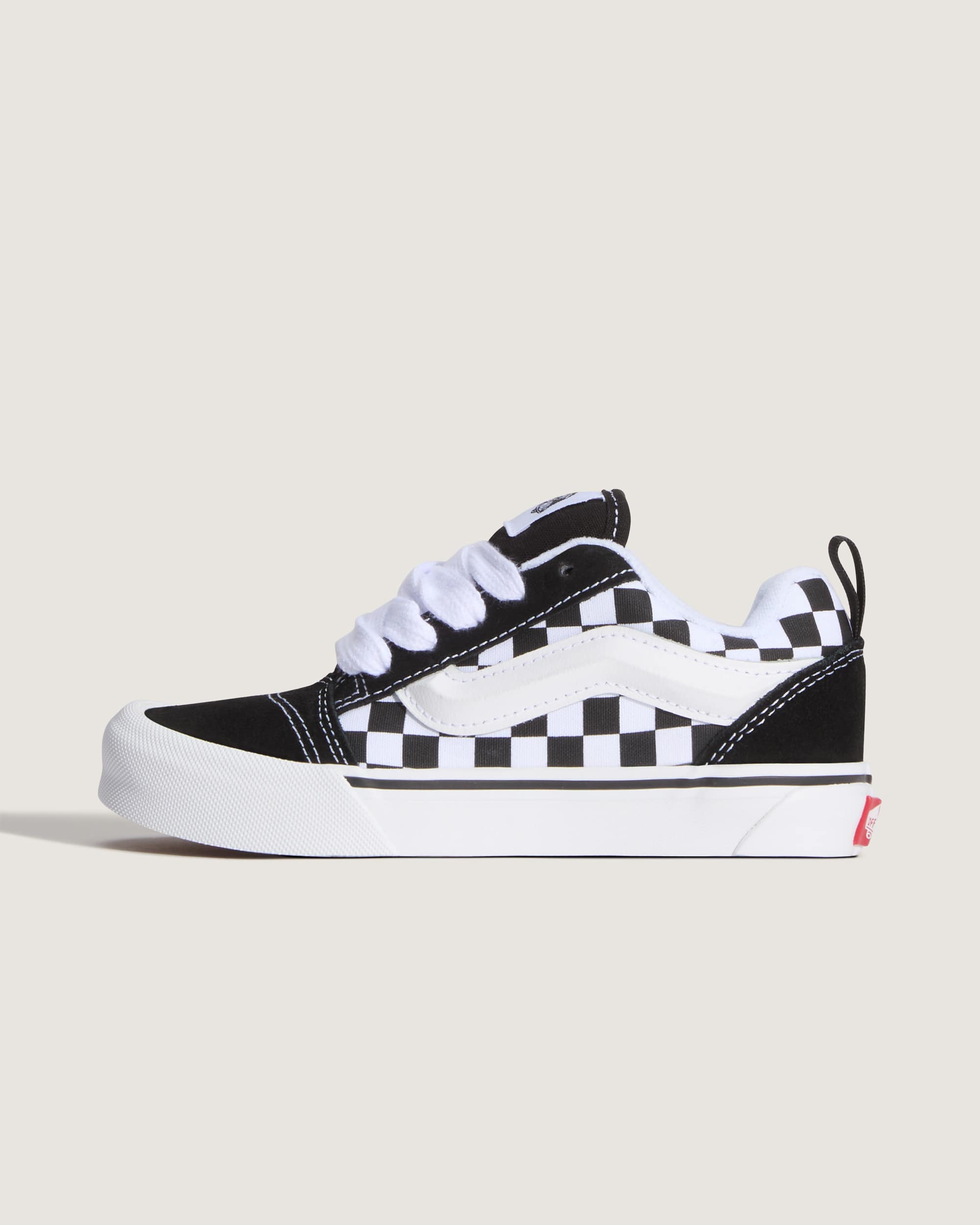 Tnis Knu Skool Checkerboard para criana 48 anos VANS Preto HERO