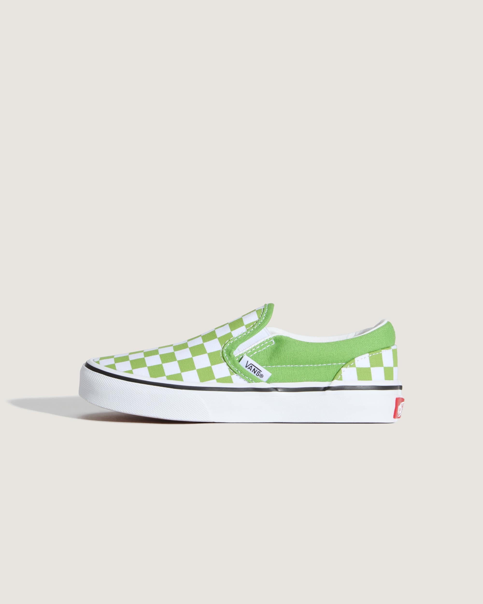 Classic SlipOn Checkerboard Schoenen voor kinderen 48 jaar VANS Groen HERO
