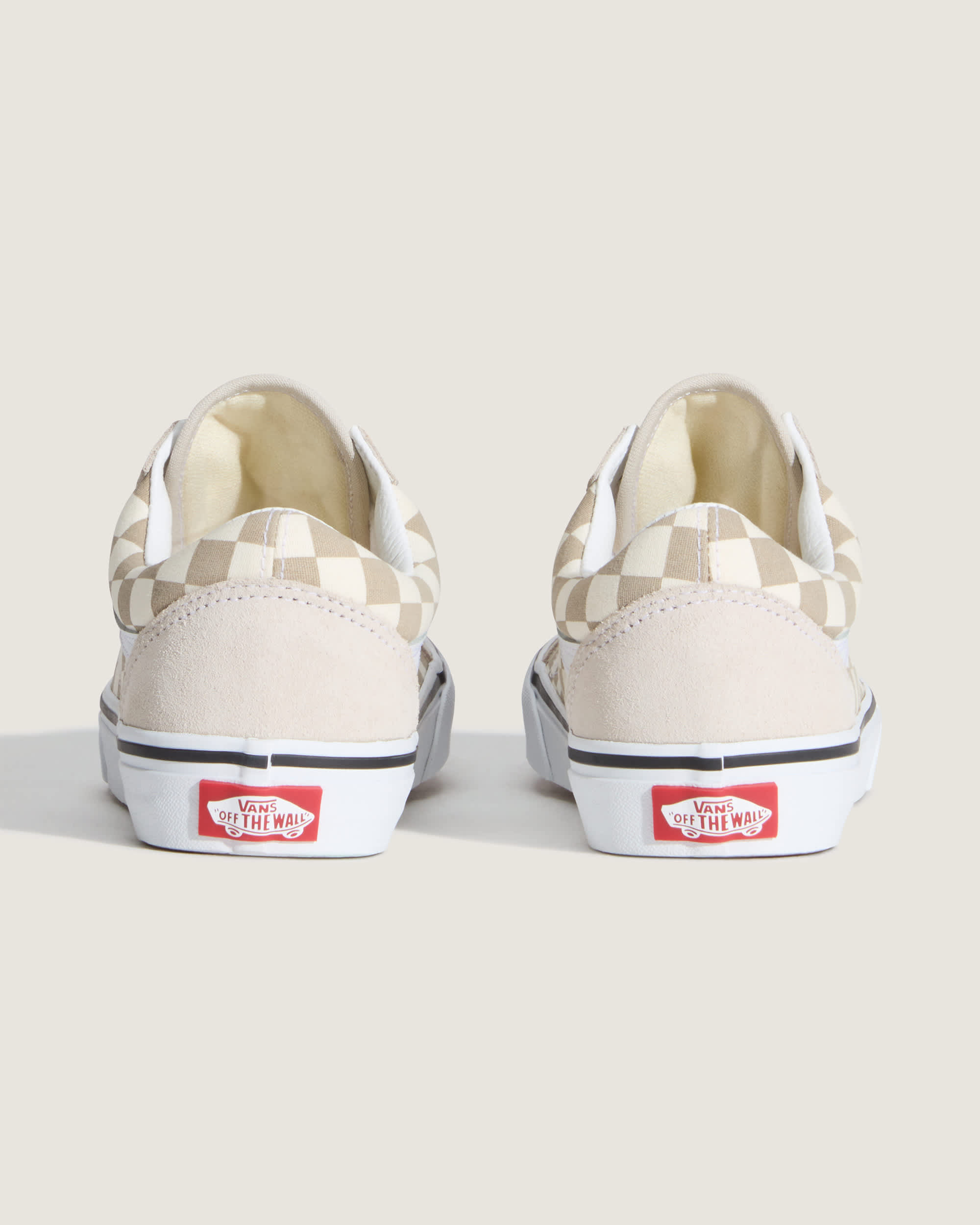 Old Skool Checkerboard Schuhe VANS Beige ALT3