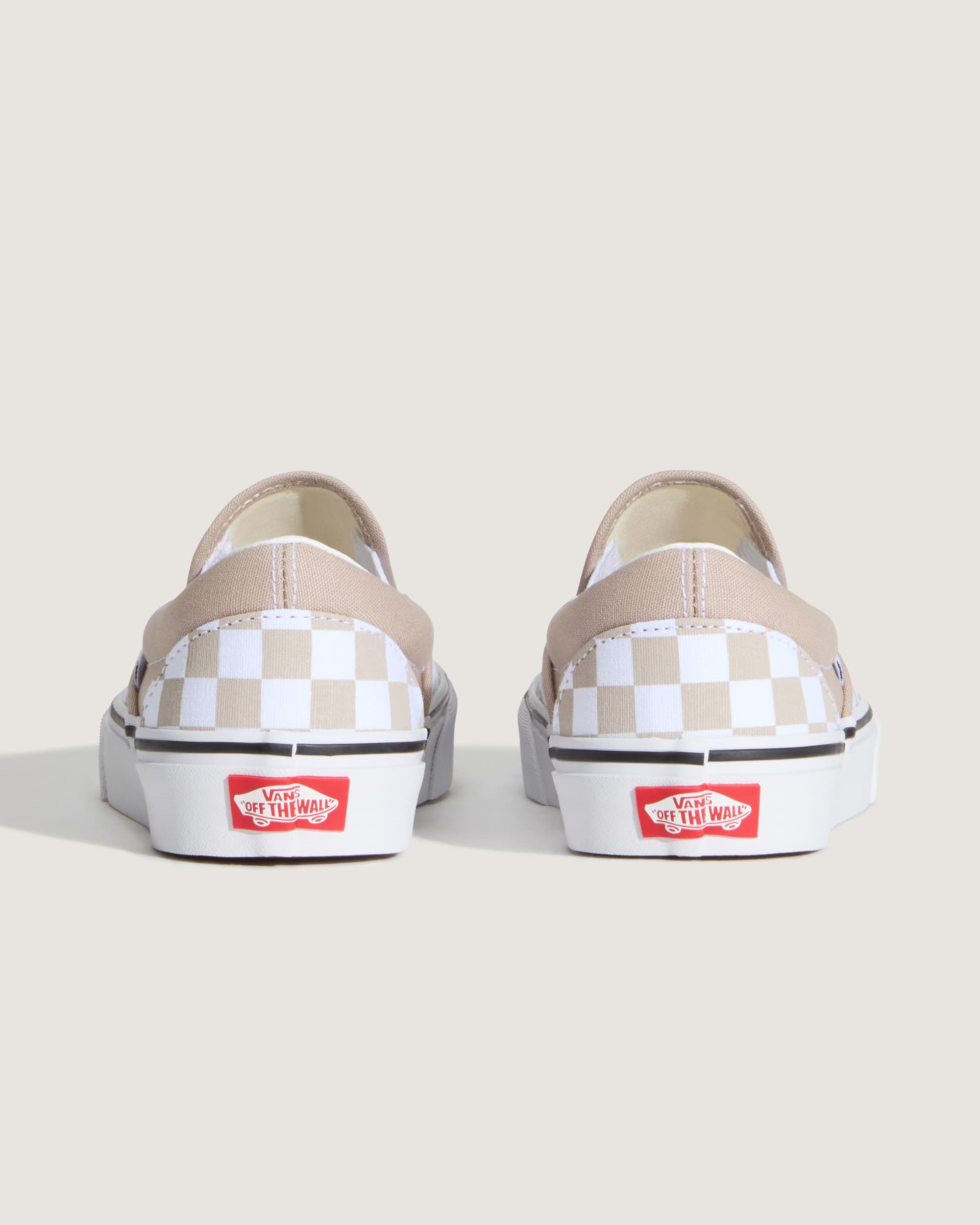Chaussures Classic SlipOn Checkerboard VANS Beige ALT3