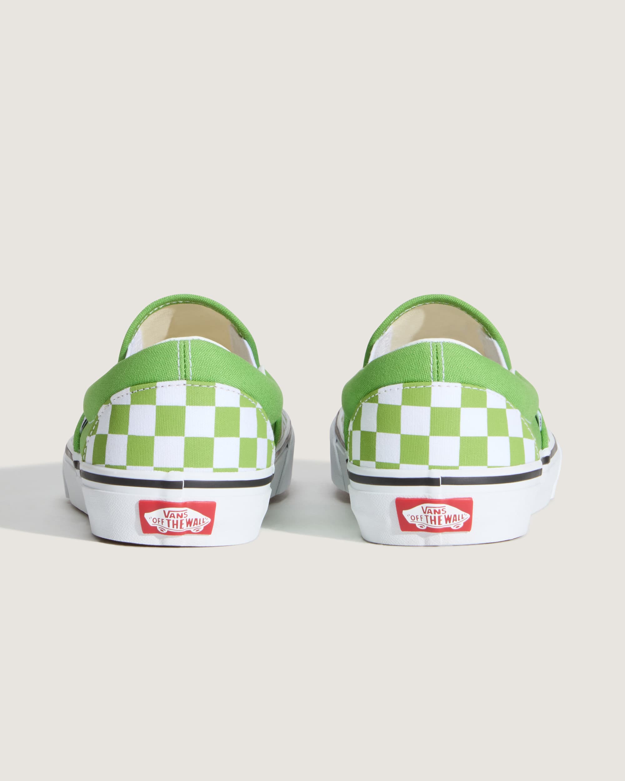 Chaussures Classic SlipOn Checkerboard VANS Vert ALT3