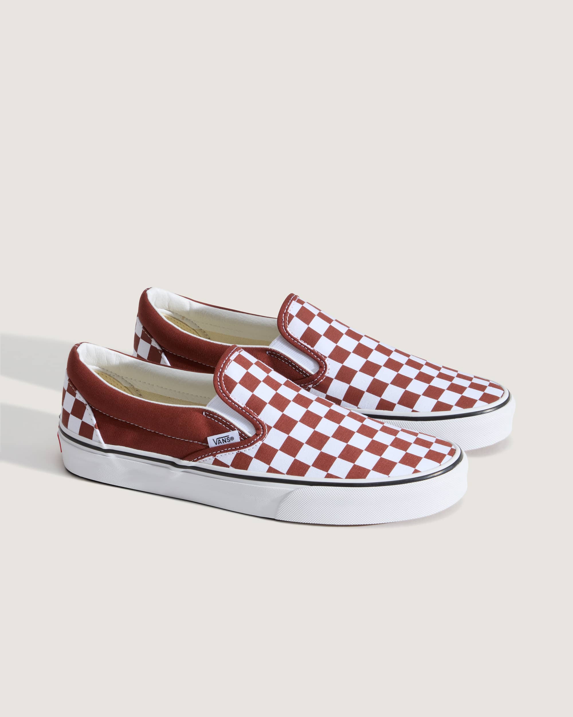 Classic SlipOn Checkerboard Schuhe VANS Braun ALT1