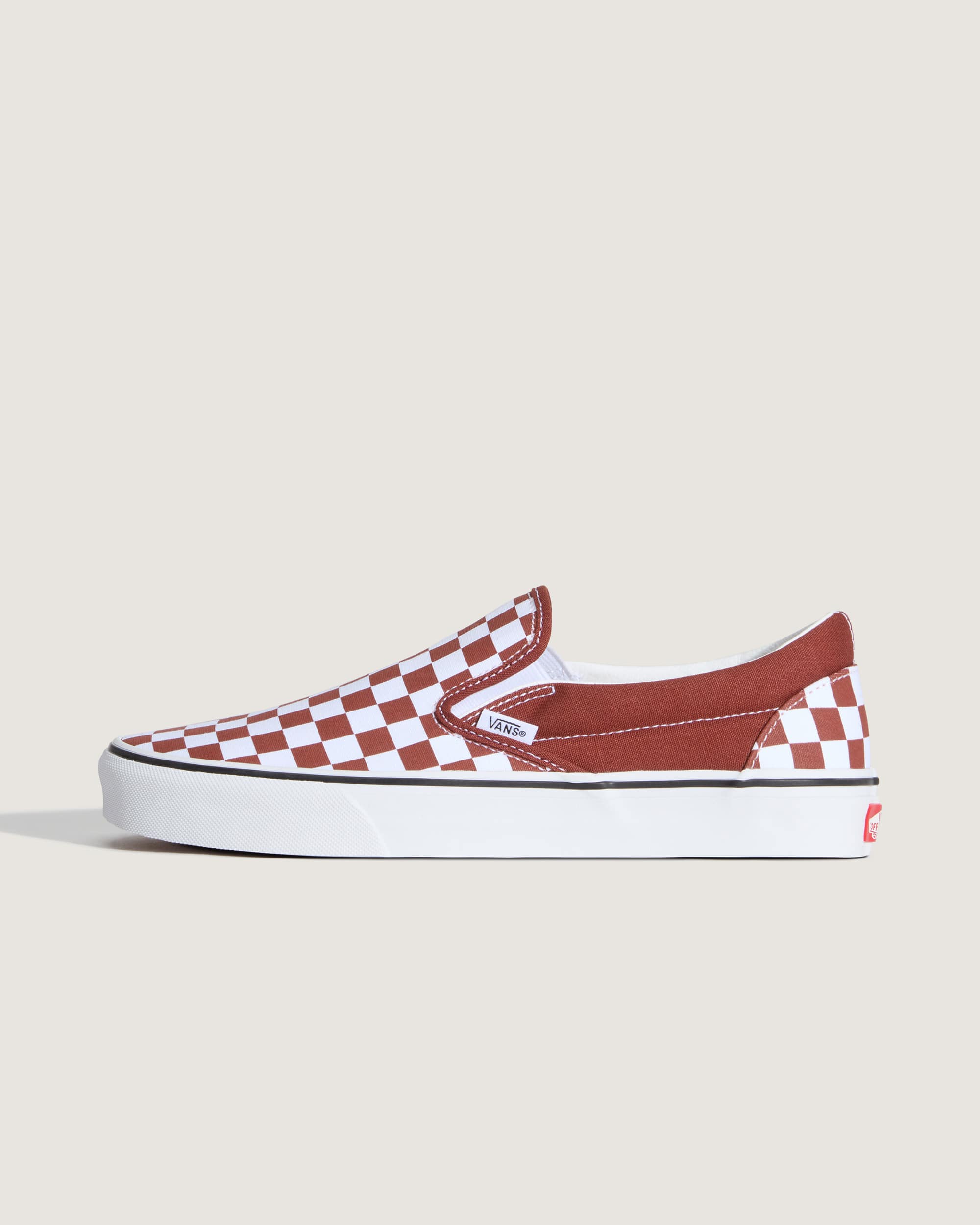 Classic SlipOn Checkerboard Schuhe VANS Braun HERO