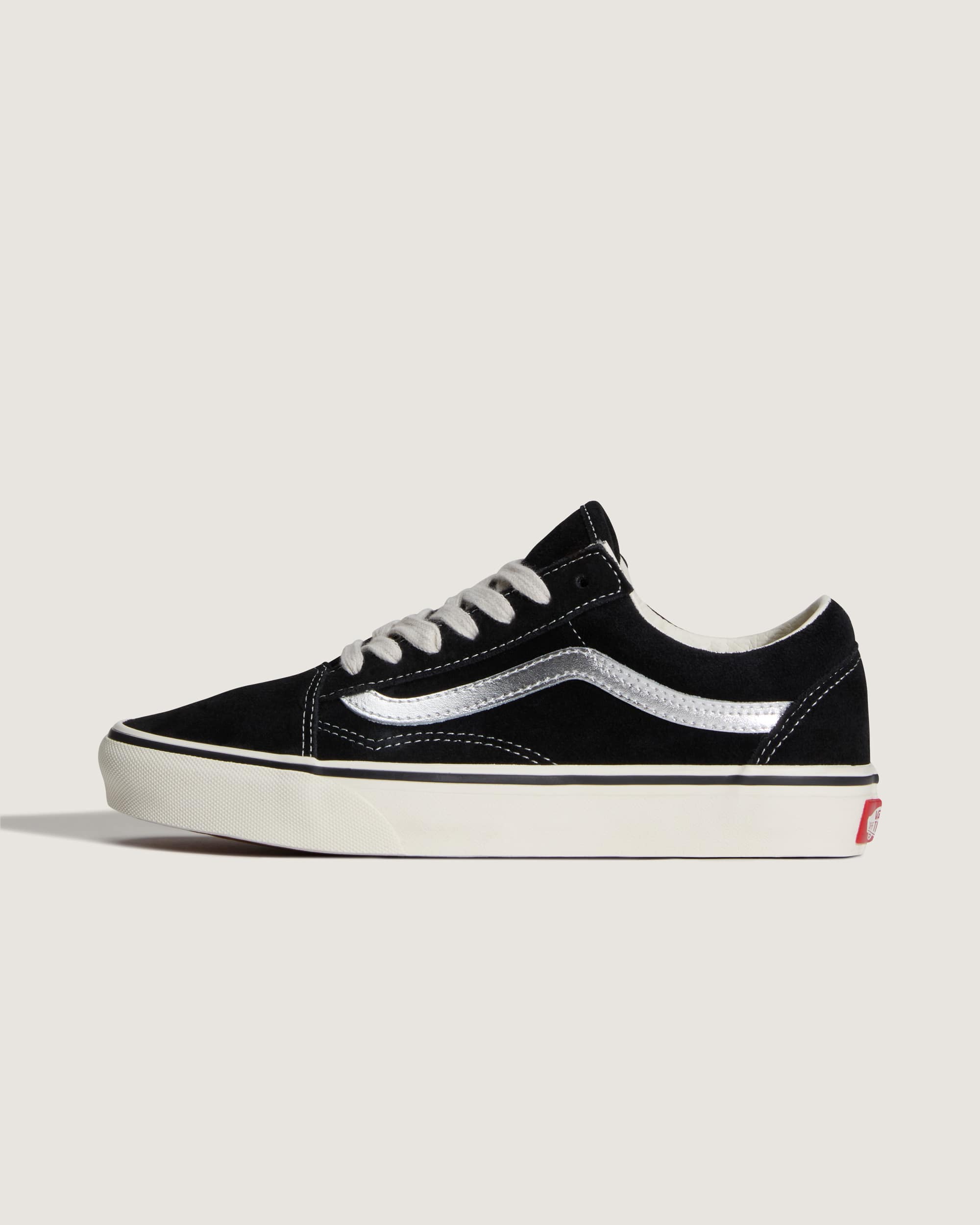 Old Skool METALLIC SIDESTRIPE BLACKSILVER VANS Schwarz HERO