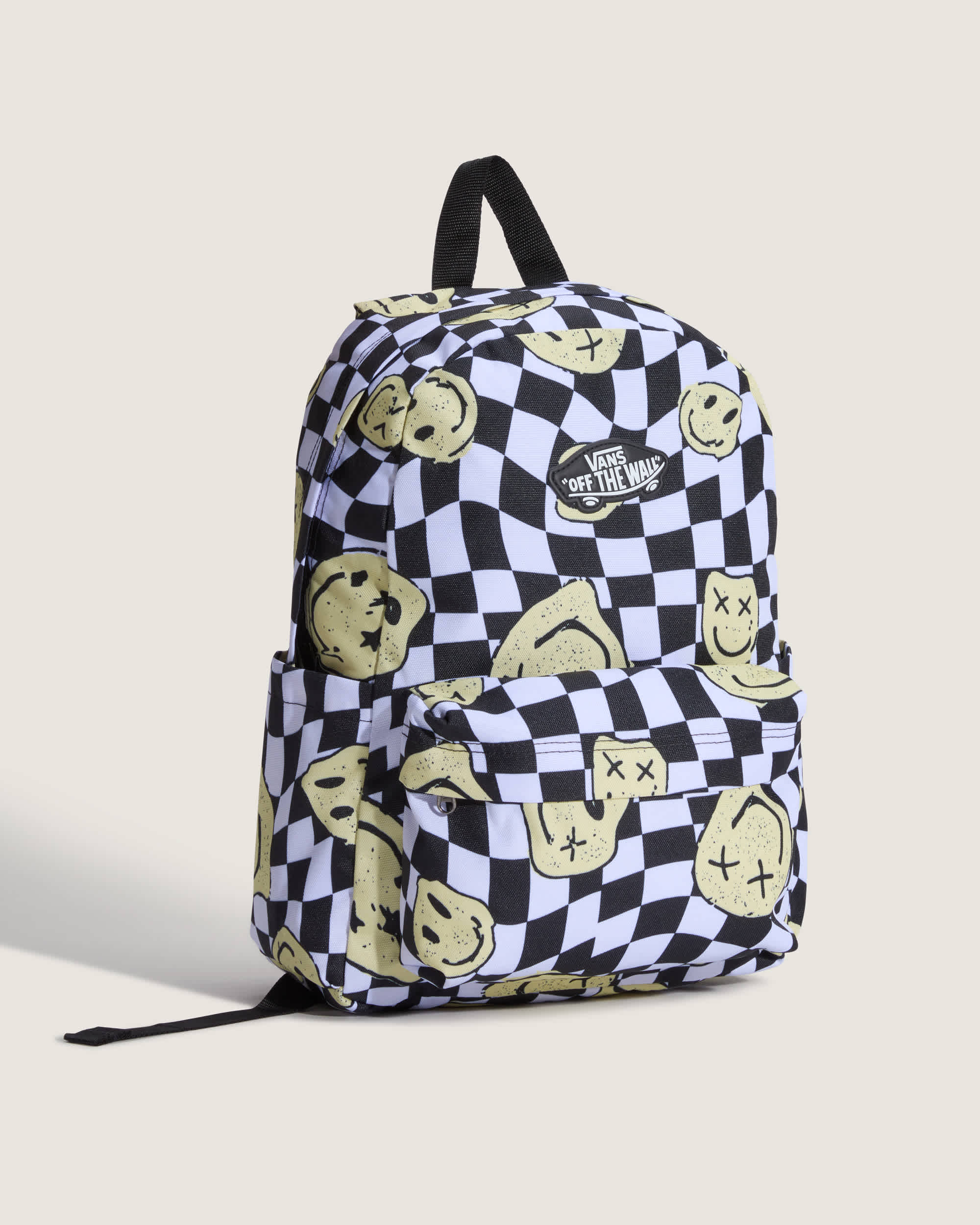 Old Skool Grom Backpack CHECKERBOARD WhiteBlack VANS Branco ALT1