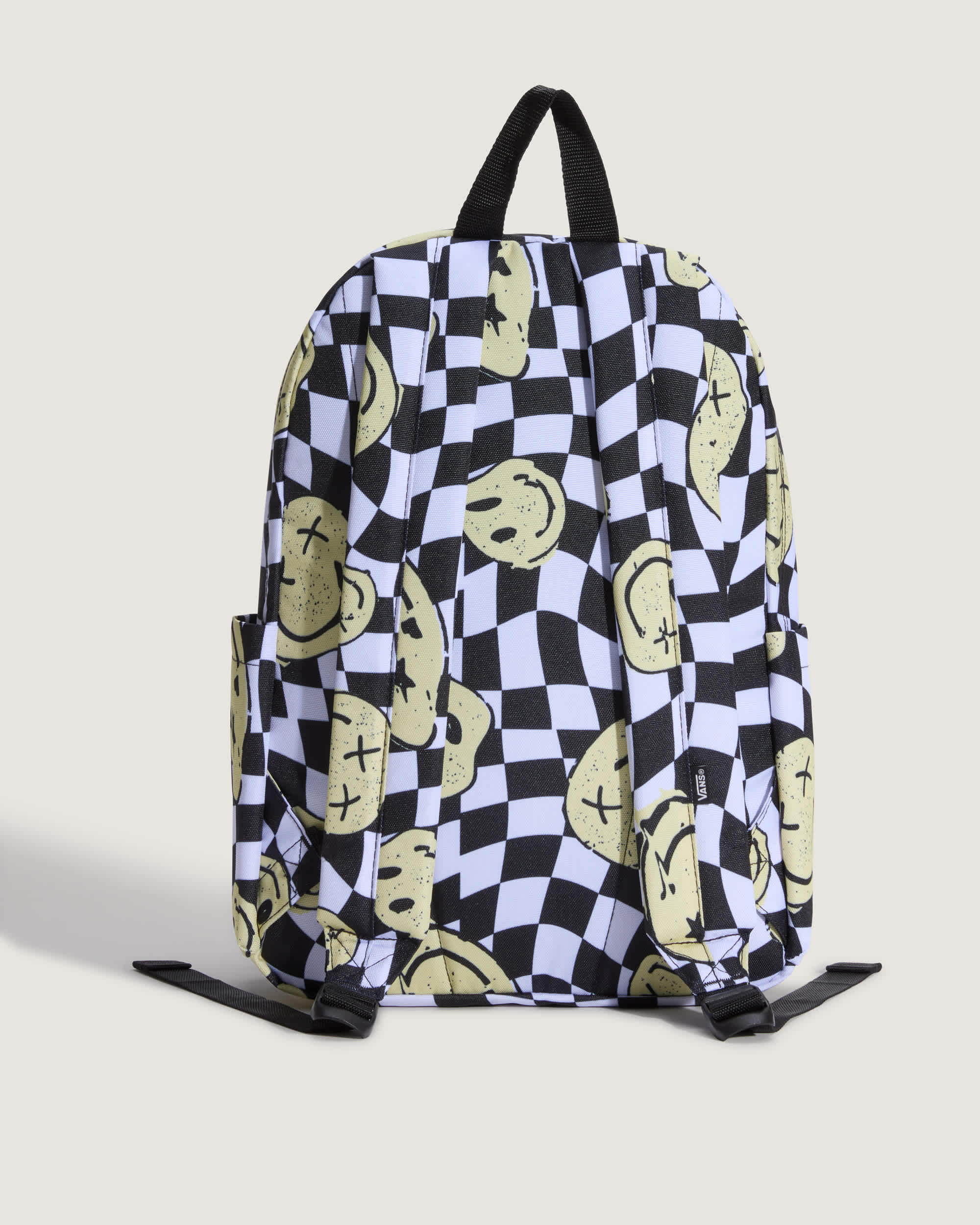 Old Skool Grom Backpack CHECKERBOARD WhiteBlack VANS Branco ALT2