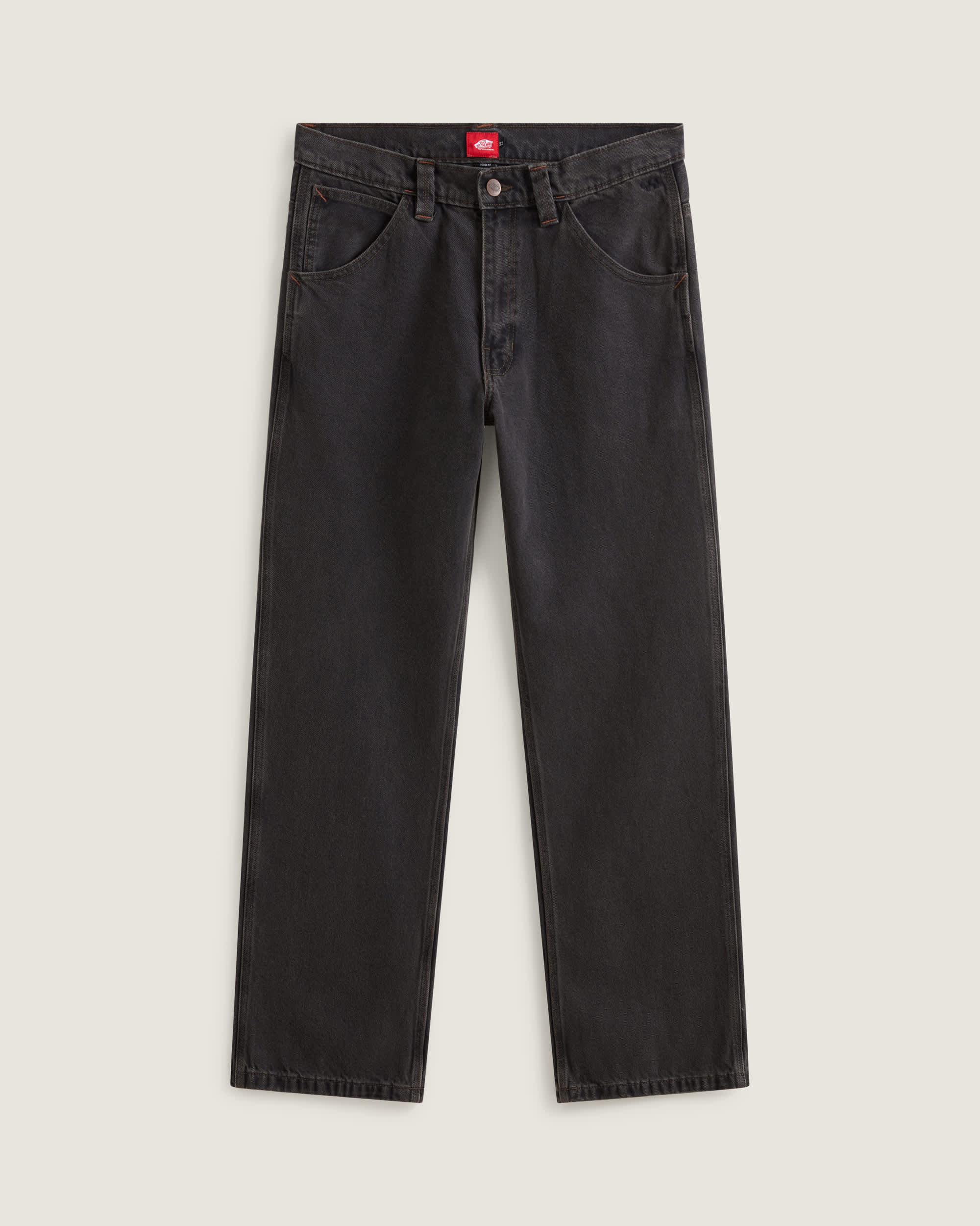 Pantalones de denim de estilo skater con corte holgado bootcut VANS Negro HERO