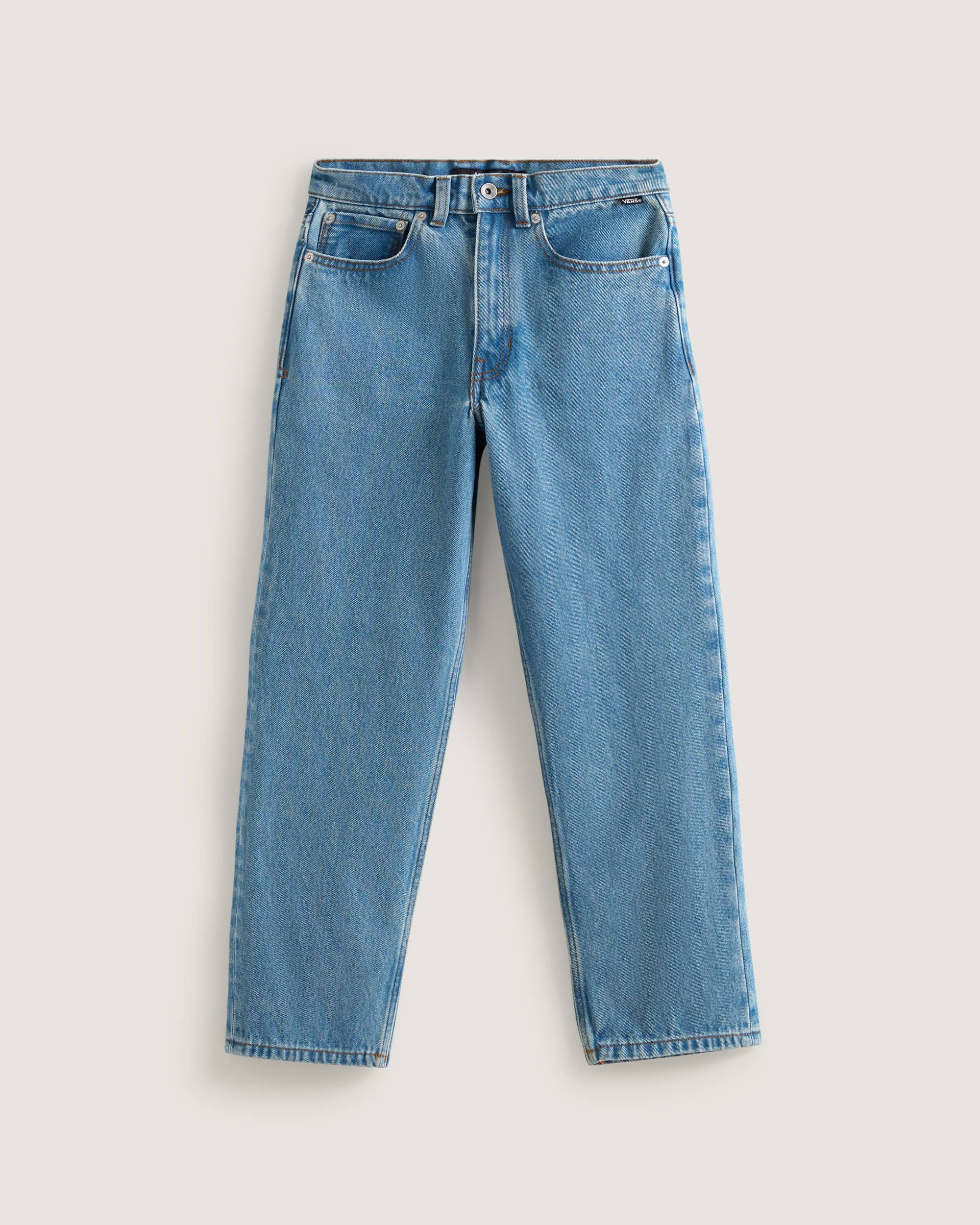 Kids Check5 Loose Denim Trousers 814 Years VANS Blue HERO