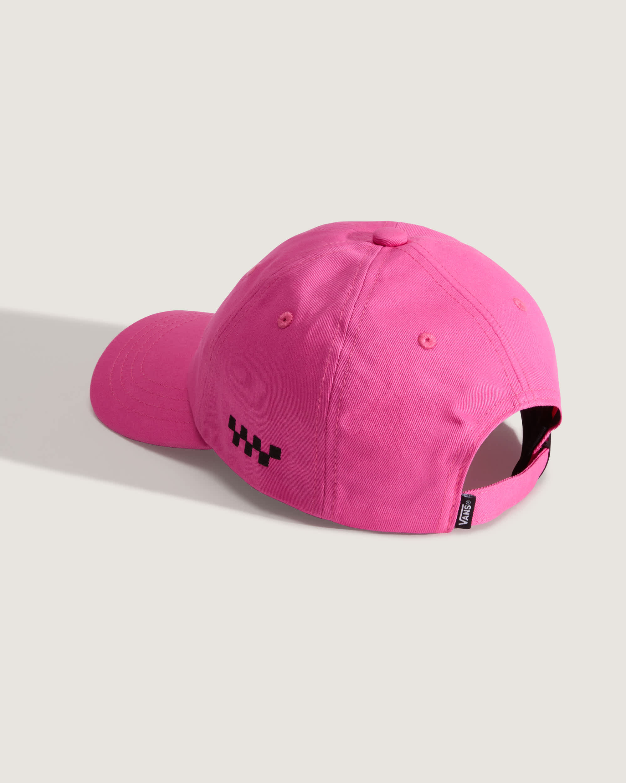 Check Side Curved Bill Jockey Pink Fizz VANS Pink ALT1