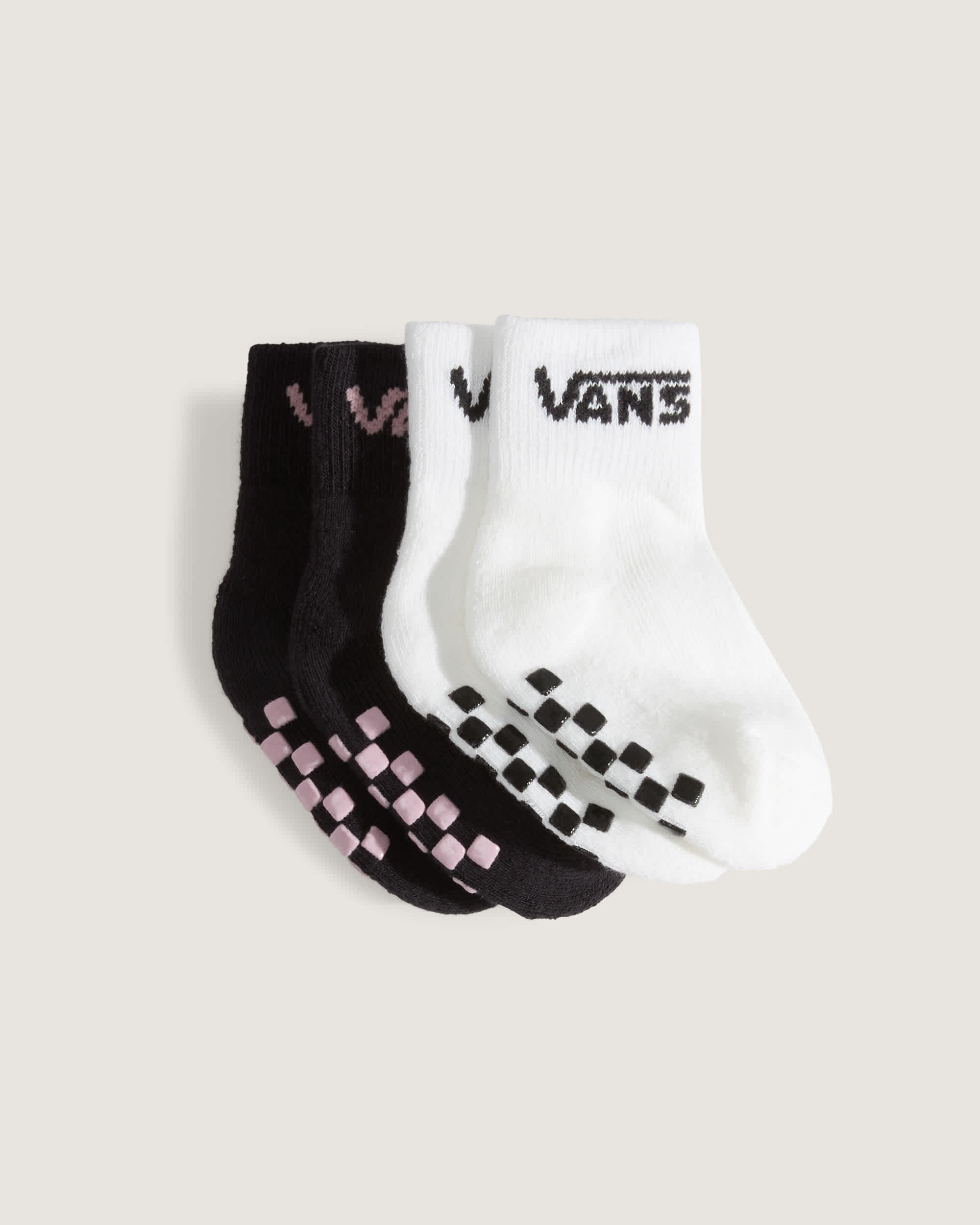 Chaussettes Classic Crew Checkerboard Bb VANS Rose ALT1