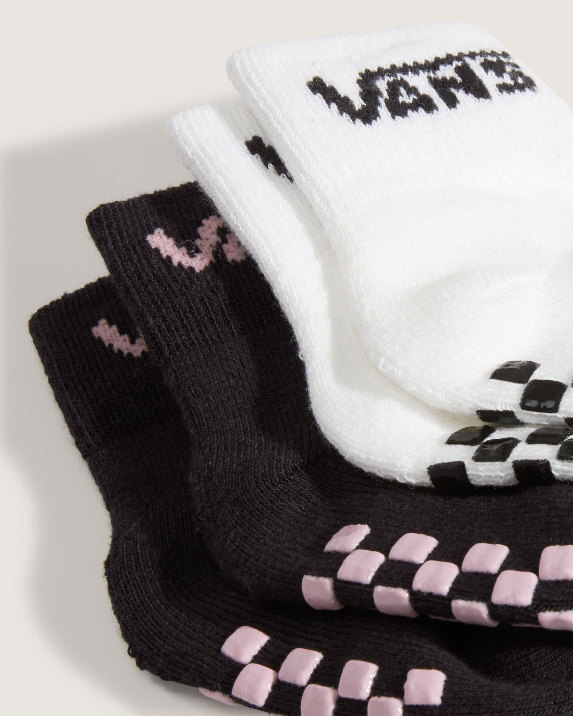 Chaussettes Classic Crew Checkerboard Bb VANS Rose ALT2