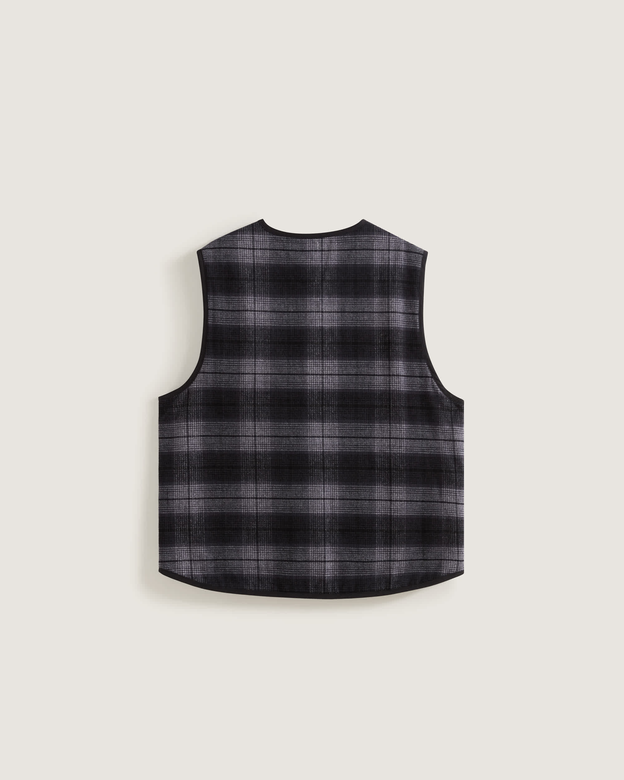 Plaid Homecoming Vest Asphalt VANS Gris ALT1