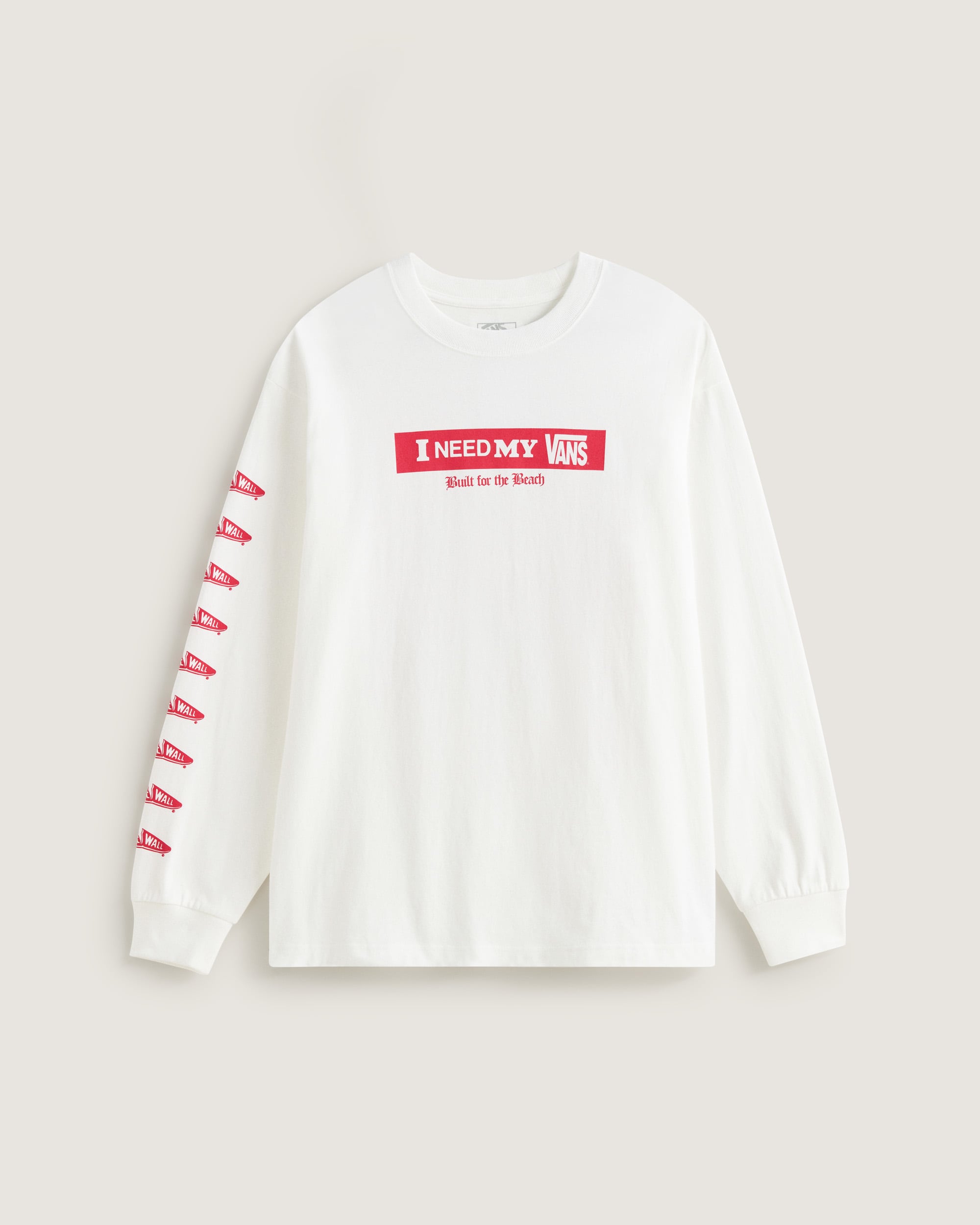 I Need My LS Tee White VANS Blanco HERO