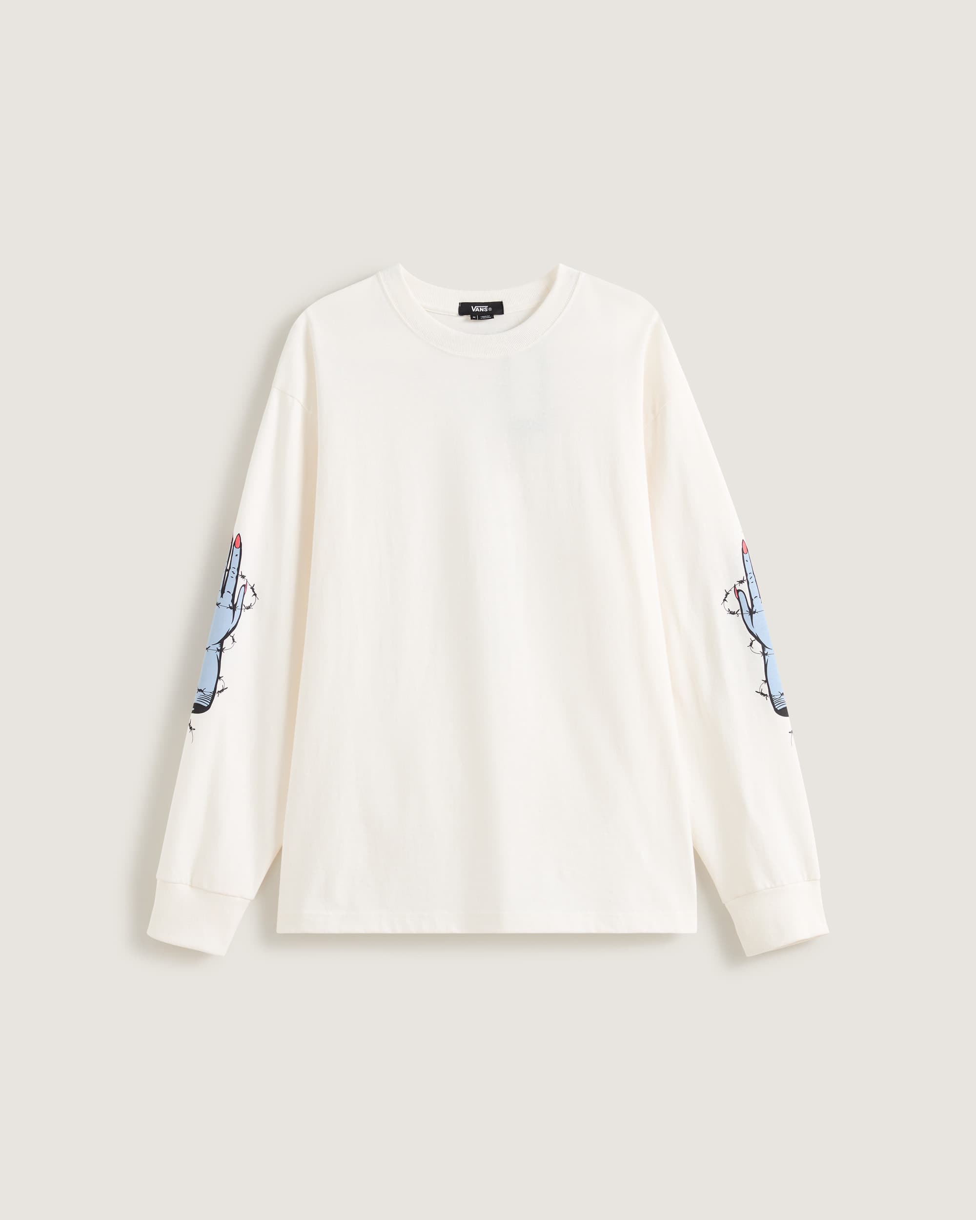 Dayana Zombie Hand LS Tee EGRET VANS Blanco HERO