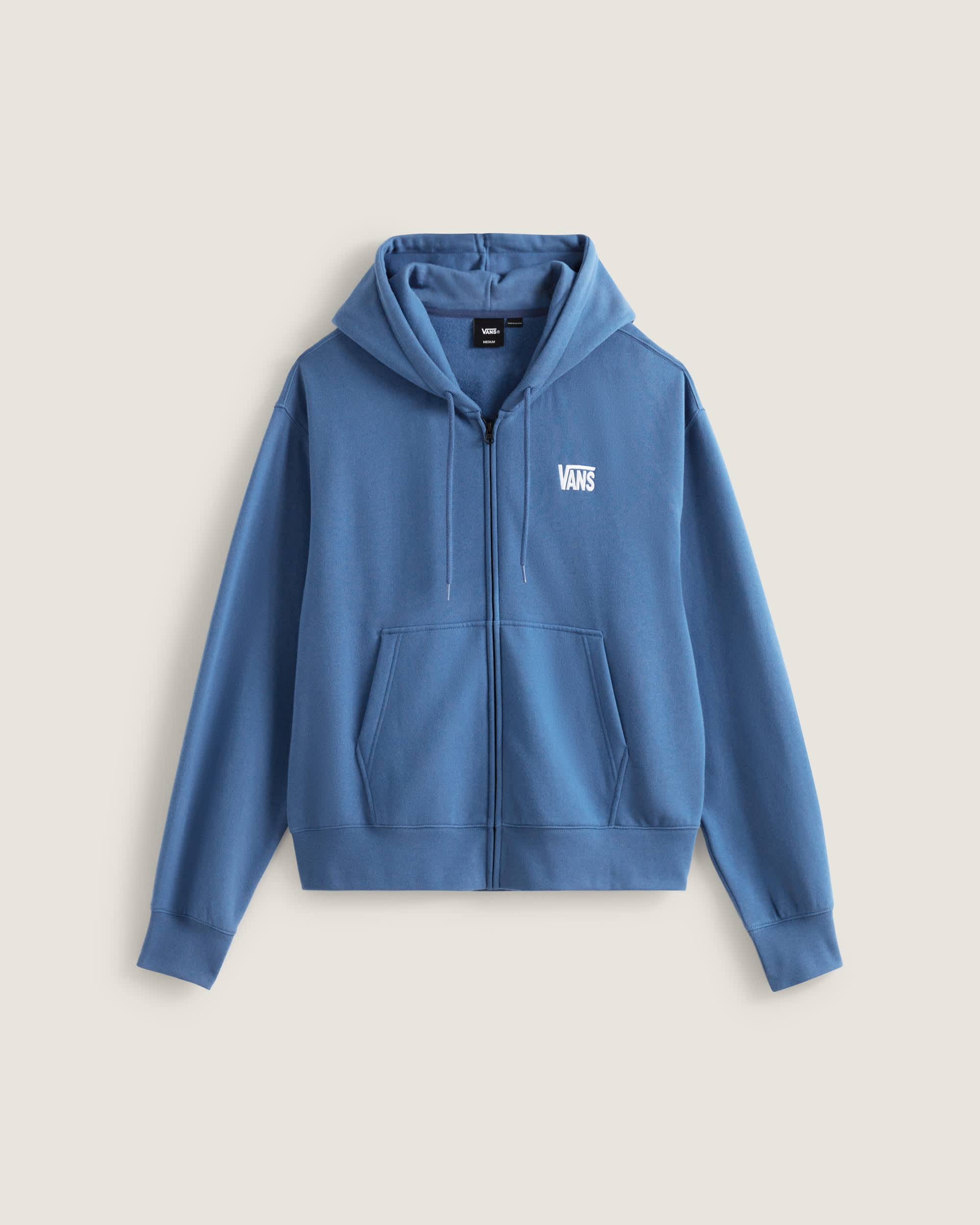 Stretch Logo Zip Pullover Hoodie VANS Blue HERO