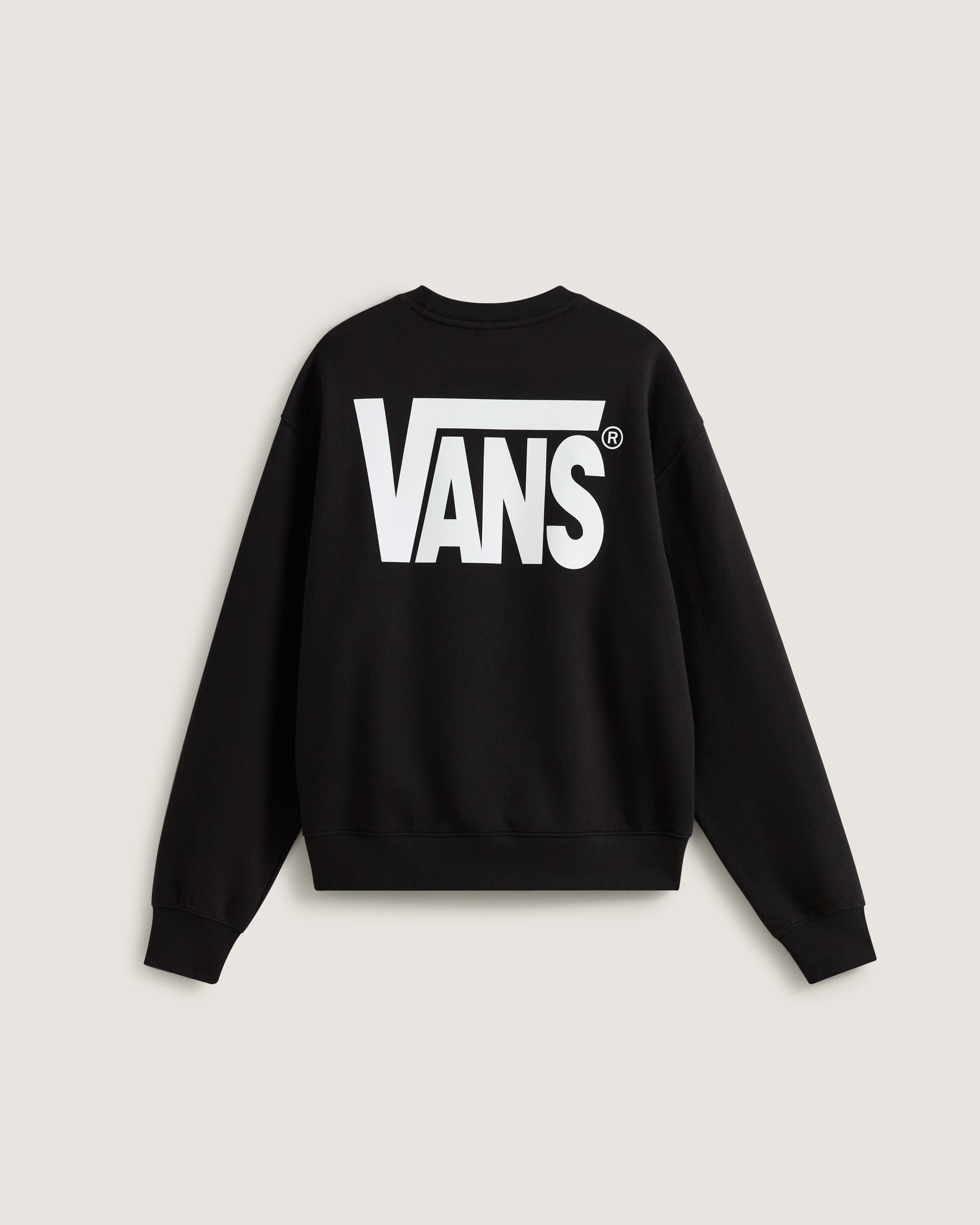 StretchSweatshirt mit Rundhalsausschnitt und Logo VANS Schwarz ALT1