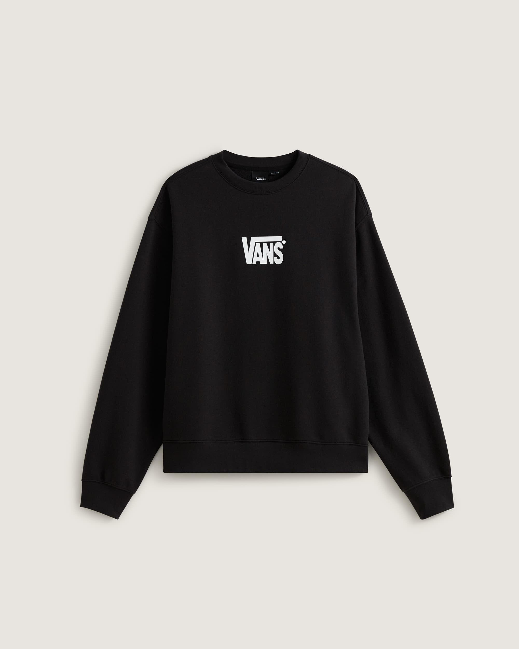 StretchSweatshirt mit Rundhalsausschnitt und Logo VANS Schwarz HERO