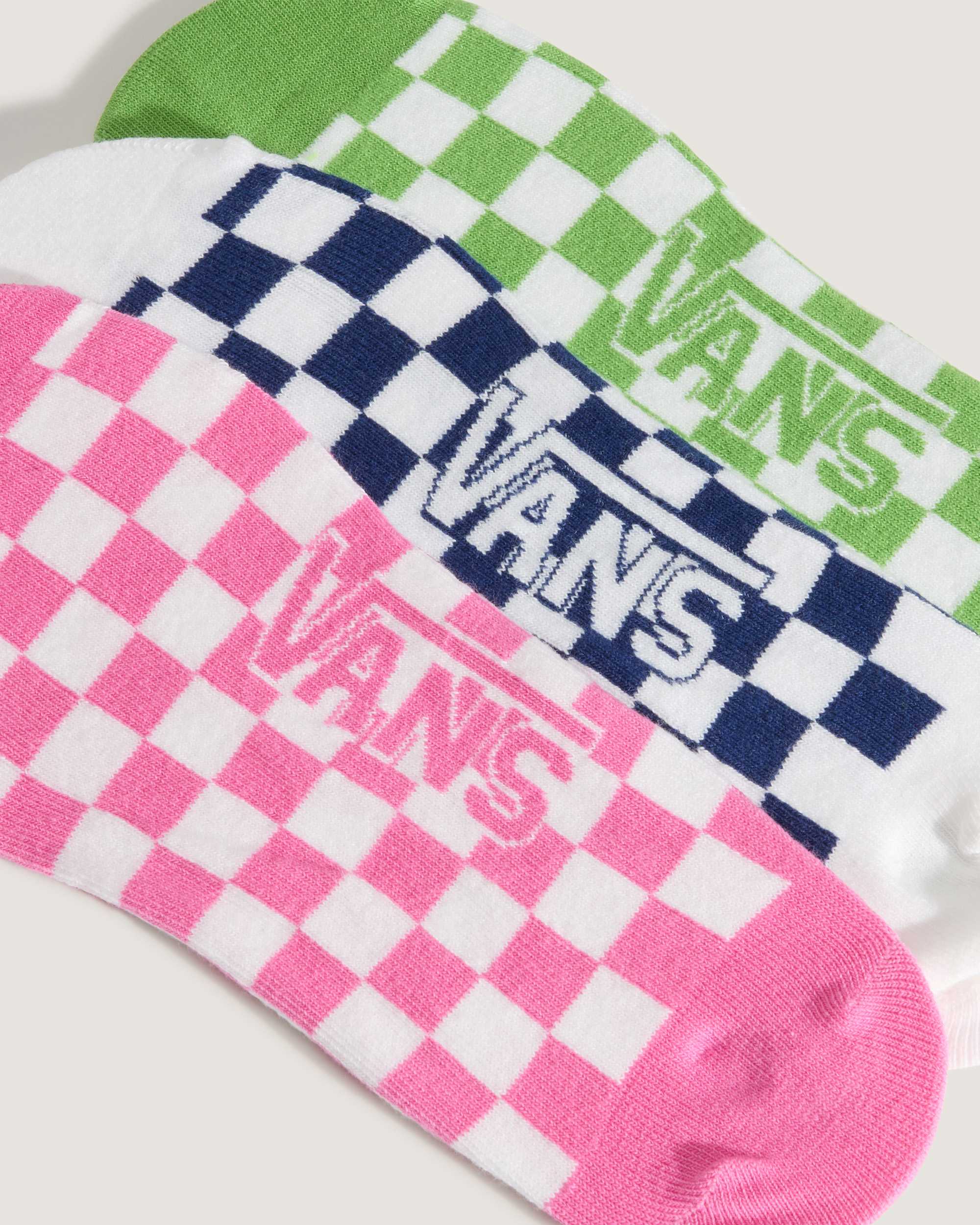 Ticker Canoodle Checkerboard Socken 3 Paar VANS Rosa ALT2