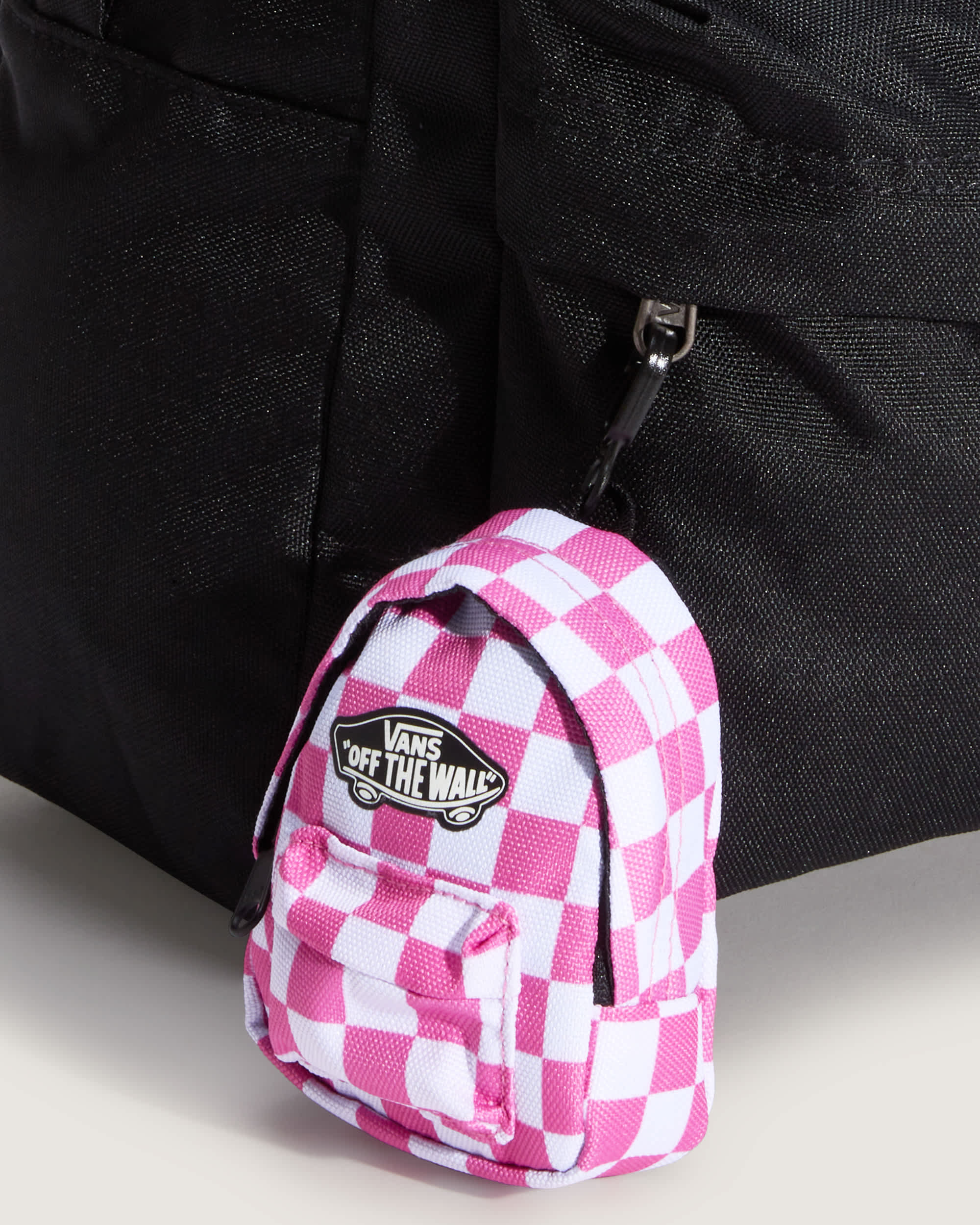 Micro Old Skool Backpack CHECKERBOARD Pink Fizz VANS Corderosa ALT2