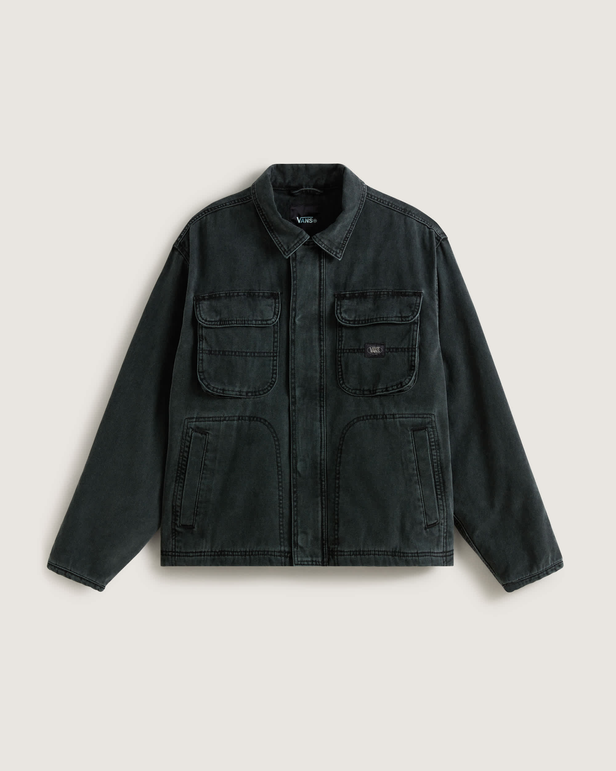 Umber Pigment Canvas Jacket Black VANS Schwarz HERO